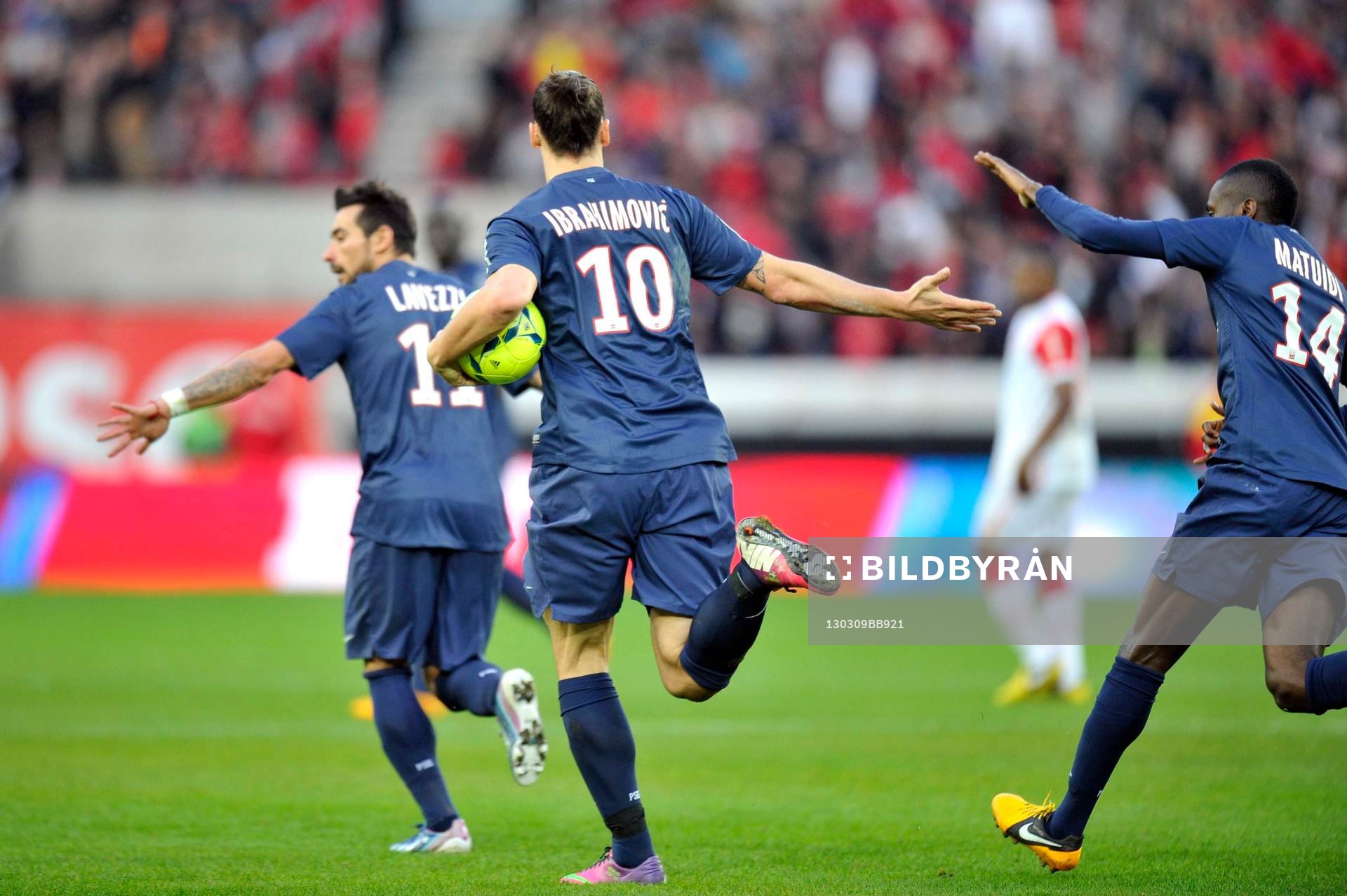 Ezequiel LAVEZZI / Zlatan IBRAHIMOVIC / Blaise MATUIDI -