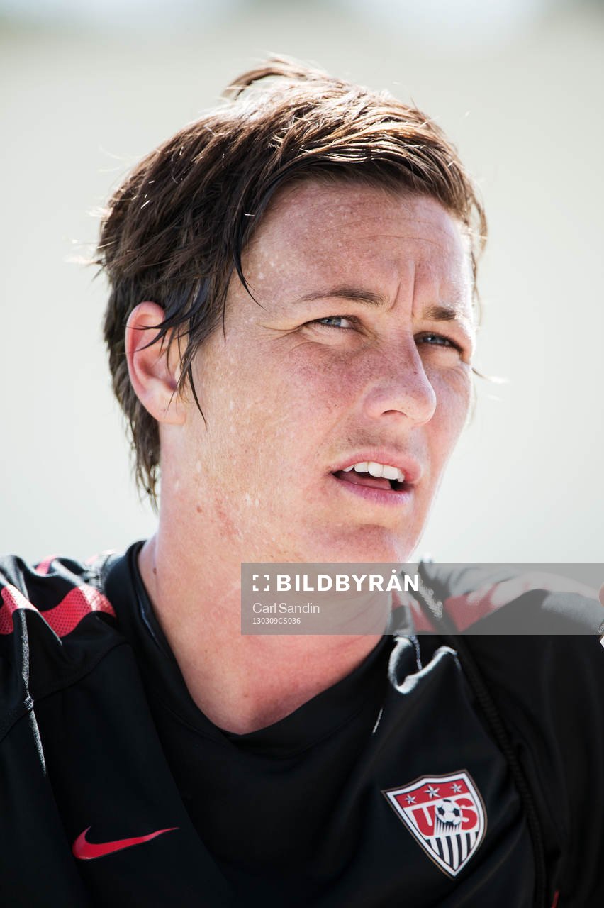 Fotboll, Dam, Algarve Cup, USA, Träning: Abby Wambach, USA.