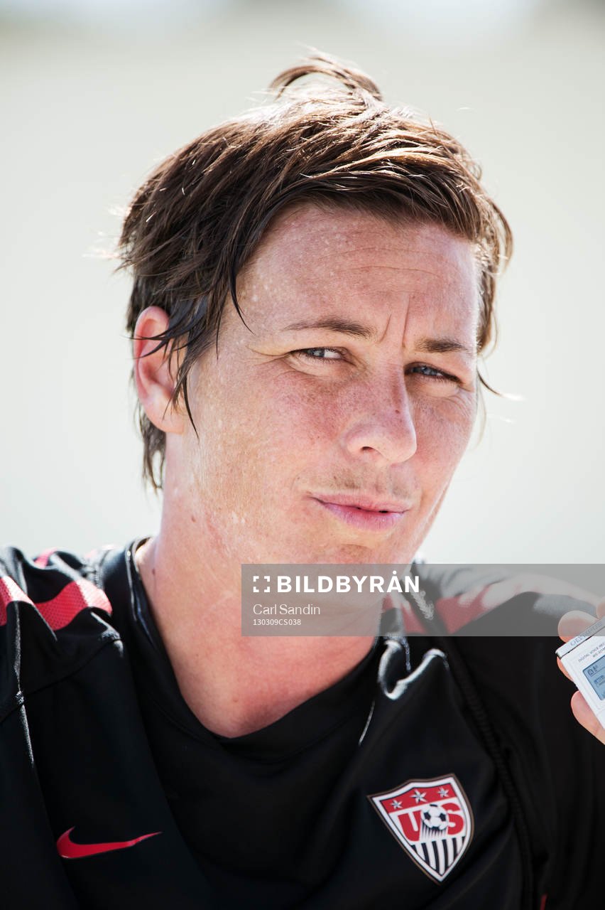 Fotboll, Dam, Algarve Cup, USA, Träning: Abby Wambach, USA.