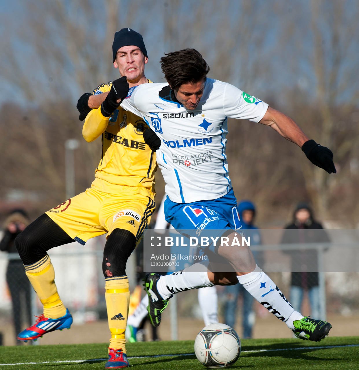 Andreas Grahm, Ängelholm, försöker stoppa David Boo