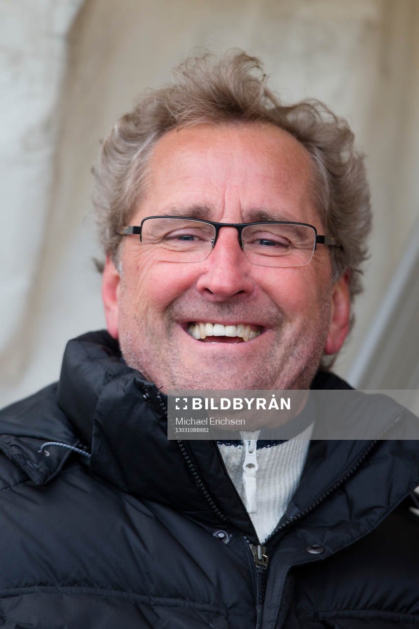 Sveriges förbundskapten Erik Hamrén på plats för att se