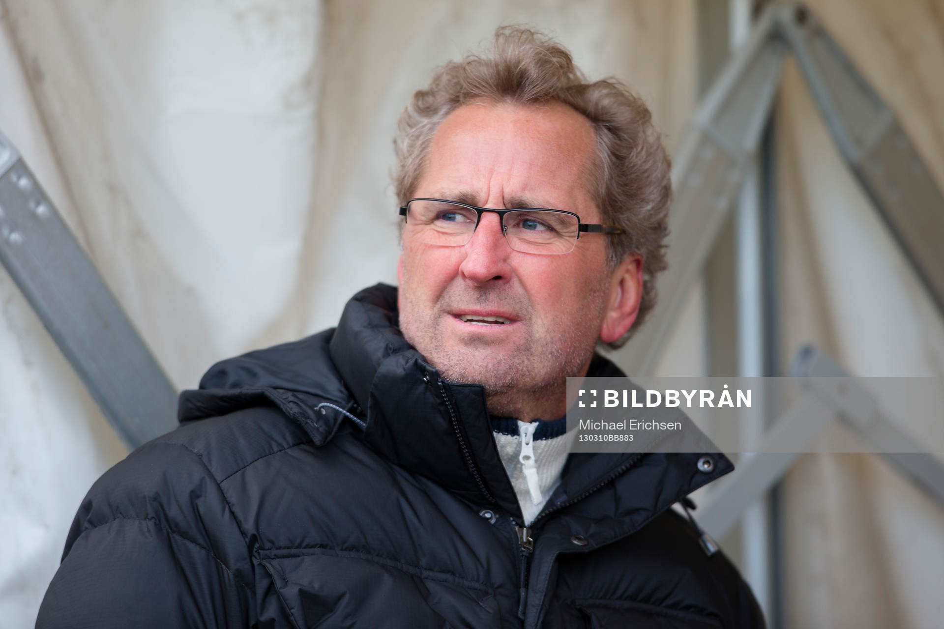 Sveriges förbundskapten Erik Hamrén på plats för att se