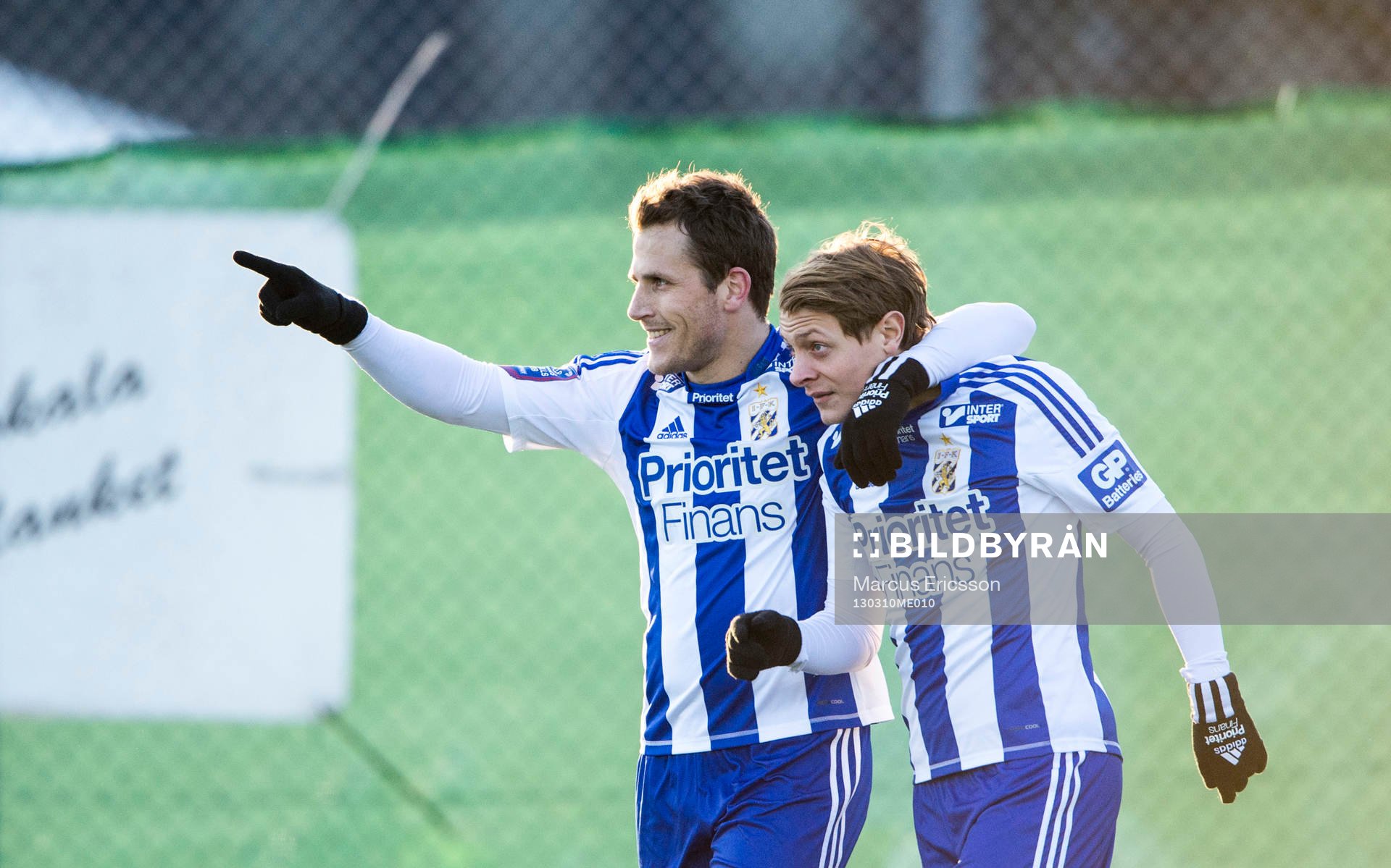 Jubel i Göteborg, Tobias Hysén kramar om  Joel Allansson