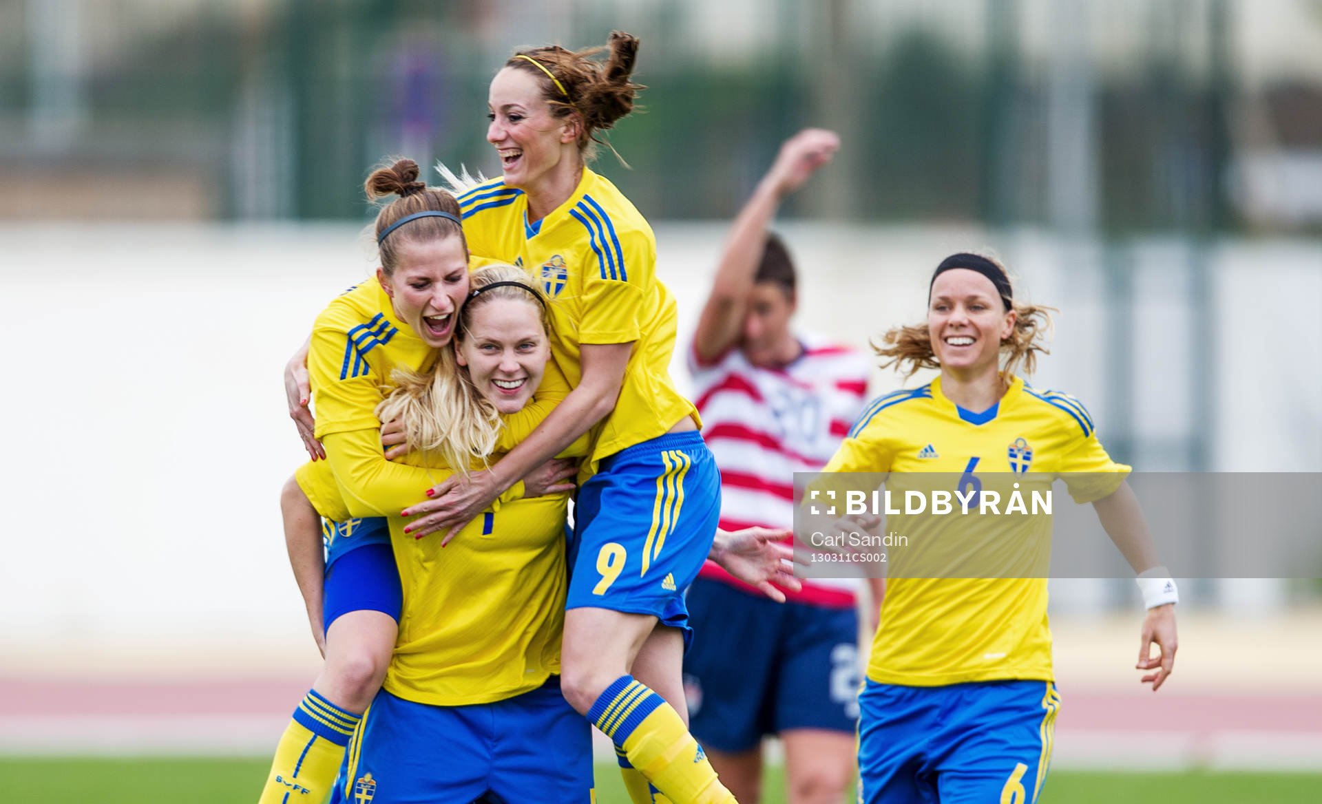 Emma Berglund, Lisa Dahlkvist, Kosovare Asllani och Sara