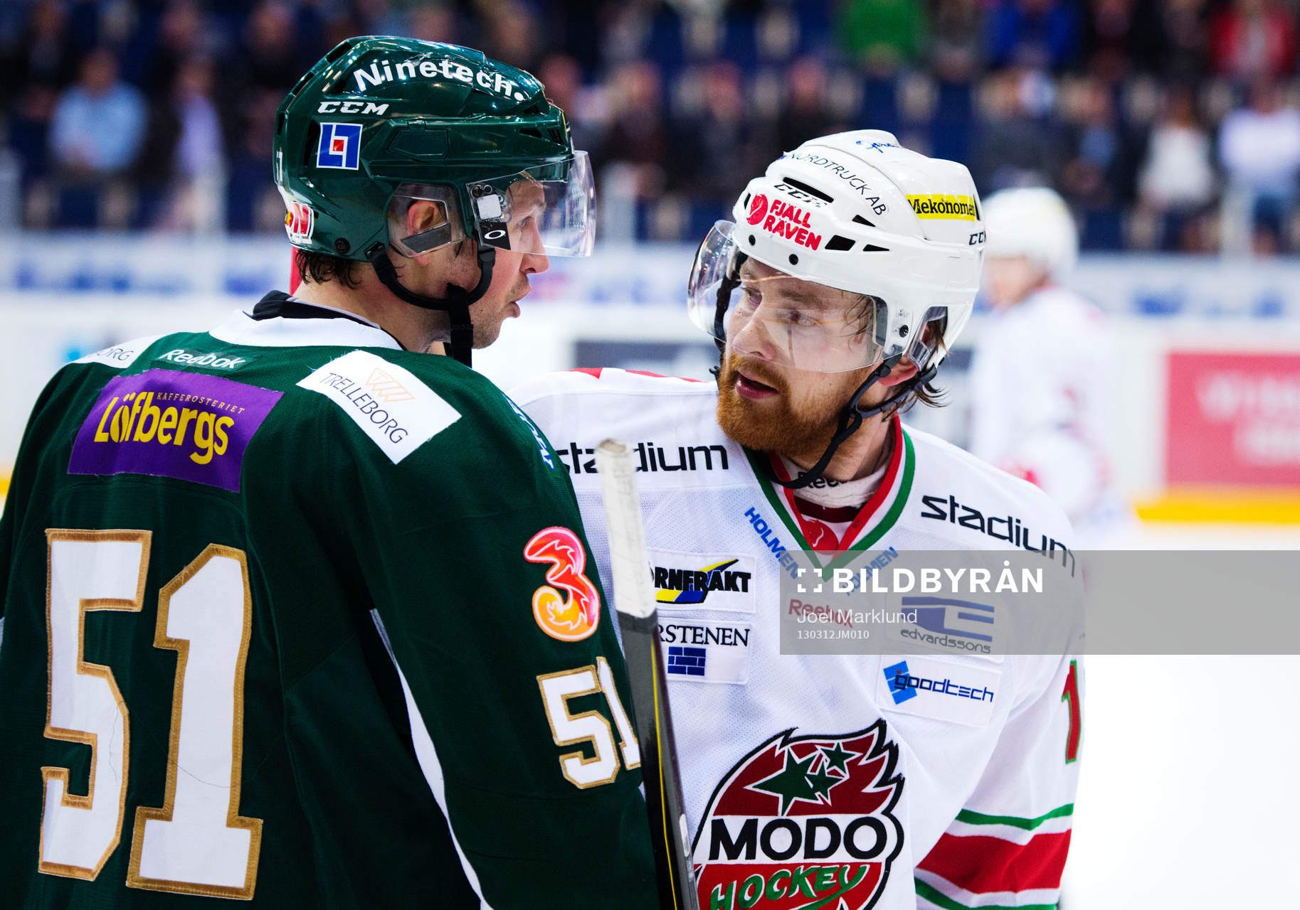 Rickard Wallin, Färjestad, och Mattias Ritola, Modo,