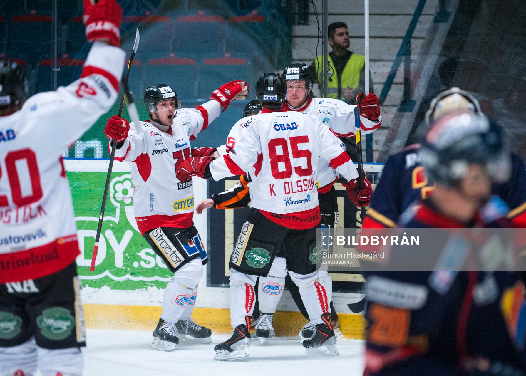 Örebro-spelarna jublar