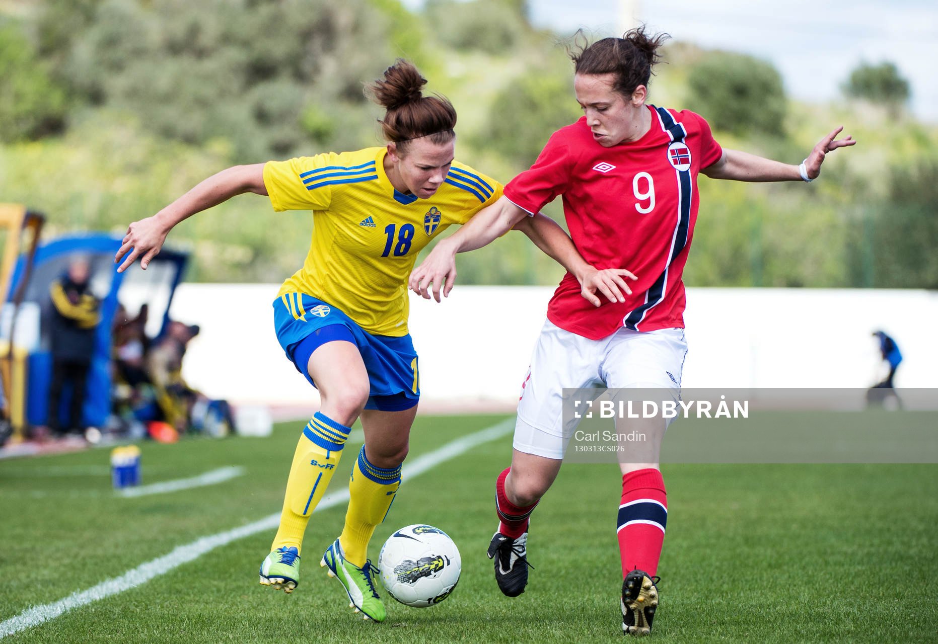 Närkamp mellan Jessica Samuelsson, Sverige, och Melissa