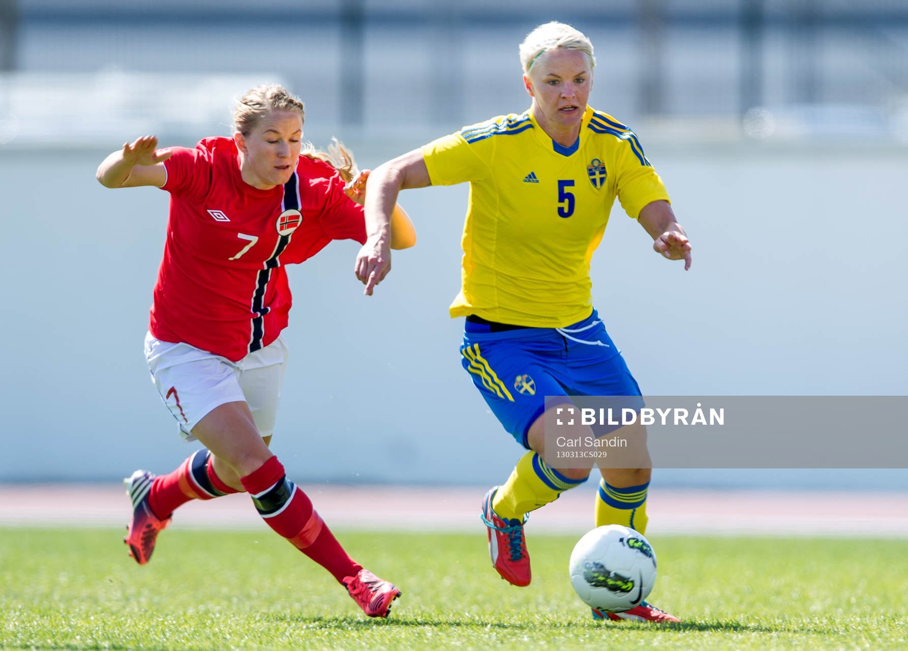 Nilla Fischer, Sverige jagas av Lene Mykjåland, Norge