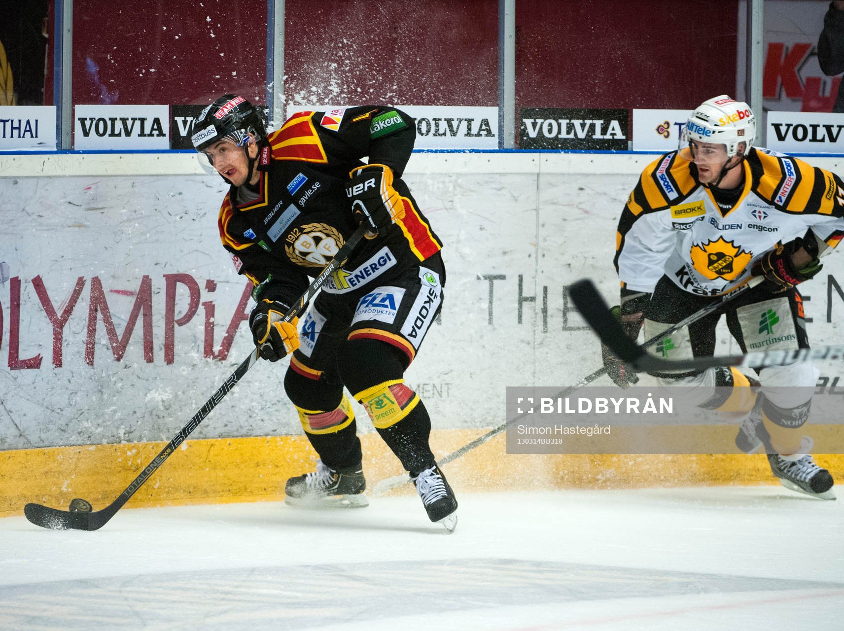 Victor Berglind, Brynäs, och Bud Holloway, Skellefteå