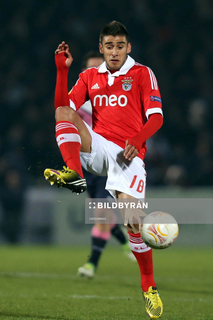 Eduardo Salvio  - 14.03.2013 - Bordeaux / Benfica - 1/8