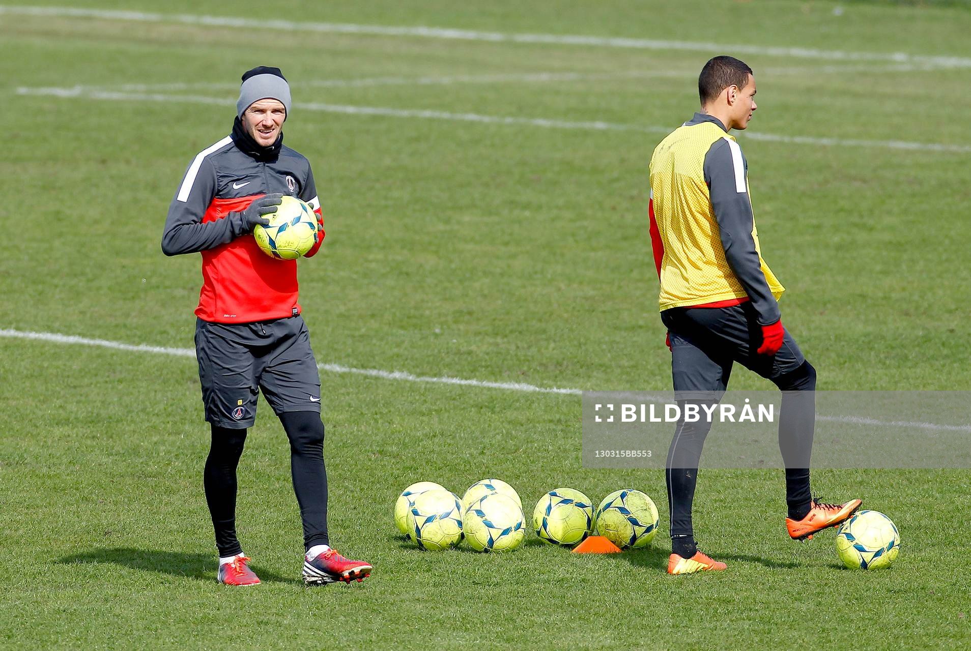 DAVID BECKHAM - 15.03.2013 - Entrainement du Paris Saint
