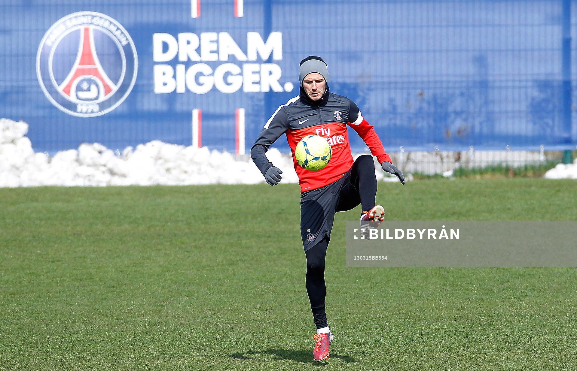 DAVID BECKHAM - 15.03.2013 - Entrainement du Paris Saint