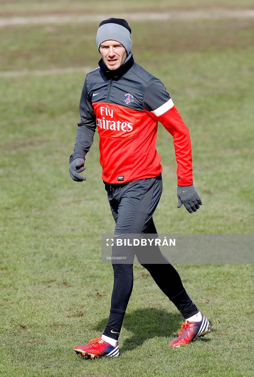DAVID BECKHAM - 15.03.2013 - Entrainement du Paris Saint