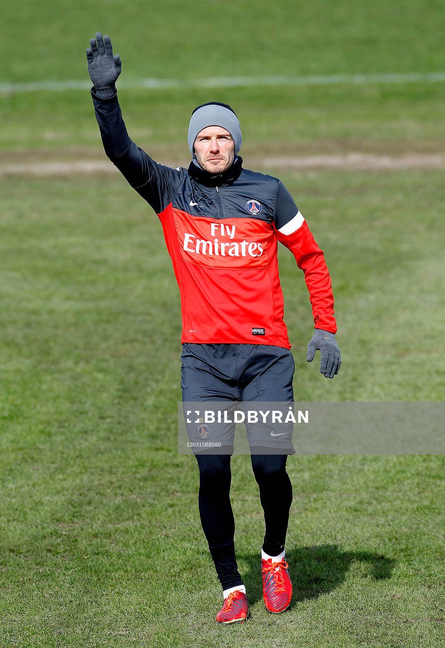 DAVID BECKHAM - 15.03.2013 - Entrainement du Paris Saint