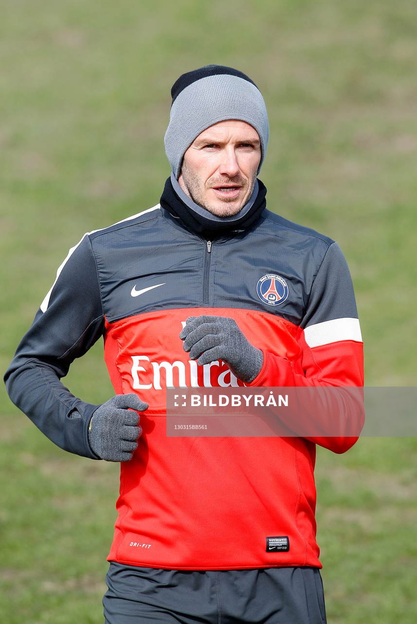 DAVID BECKHAM - 15.03.2013 - Entrainement du Paris Saint