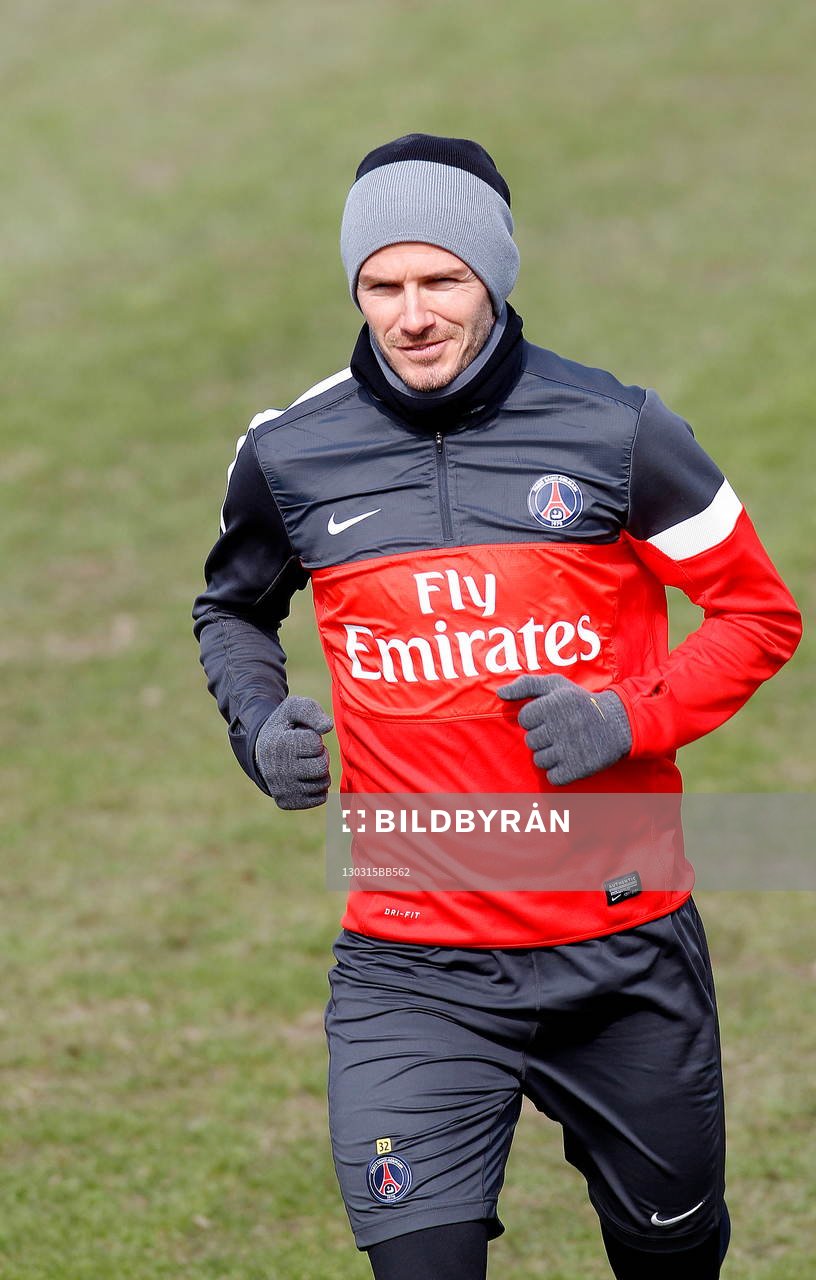DAVID BECKHAM - 15.03.2013 - Entrainement du Paris Saint