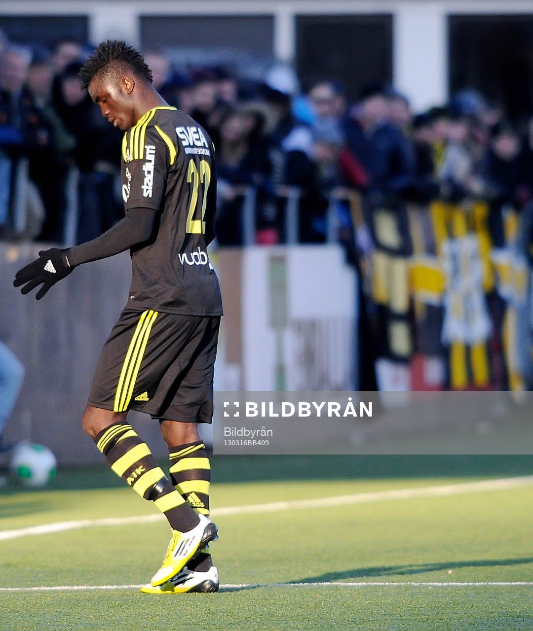 AIKs nr 22 Kwame Amponsah Karikari blir utvisad
