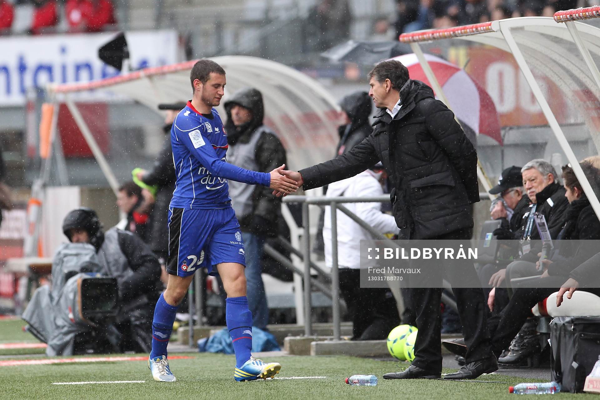 Luigi BRUINS / Claude PUEL - 17.03.2013 - Nancy / Nice -