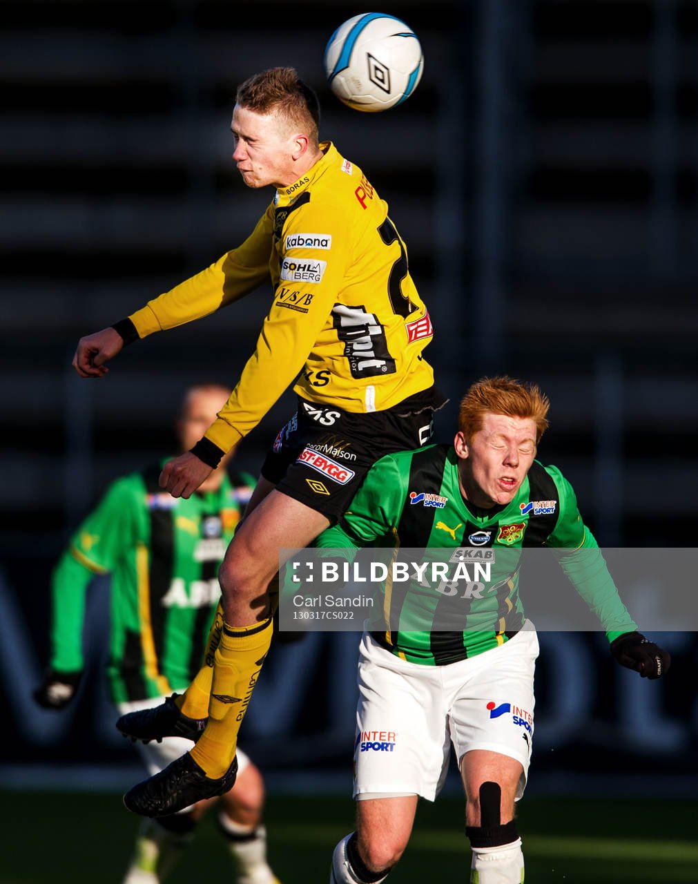 Marcus Rohdén, Elfsborg, i nickduell med Hampus Andersson,