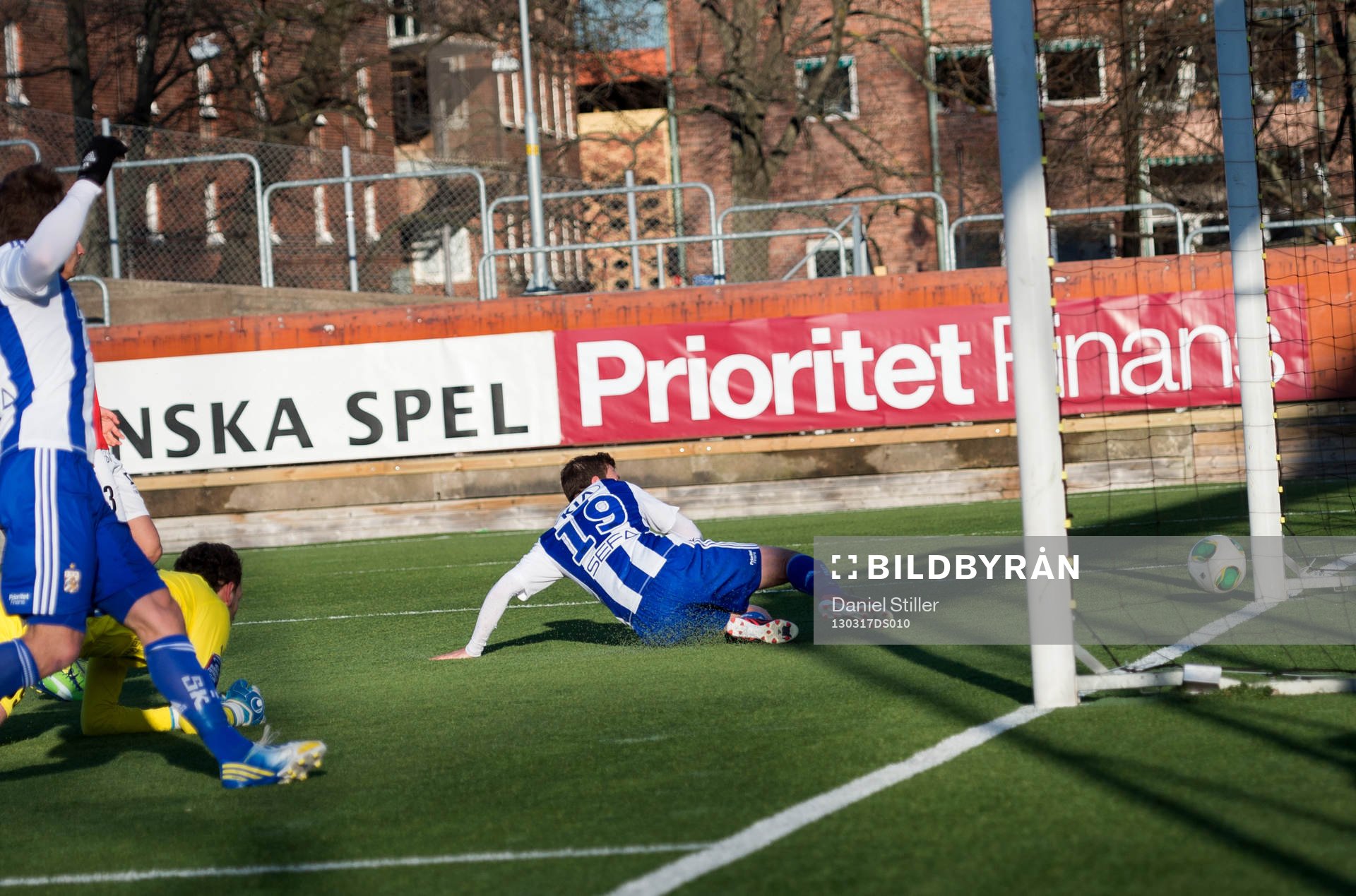 Hannes Stiller, IFK Göteborg, missar en målchans i slutet