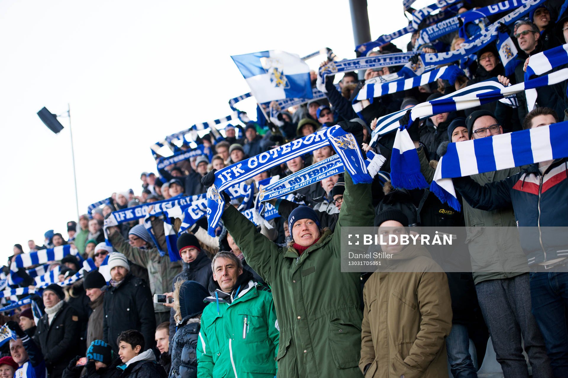 Fotboll, Svenska Cupen, IFK Göteborg - Kalmar: IFK Göteborgs klack vid inmarschen