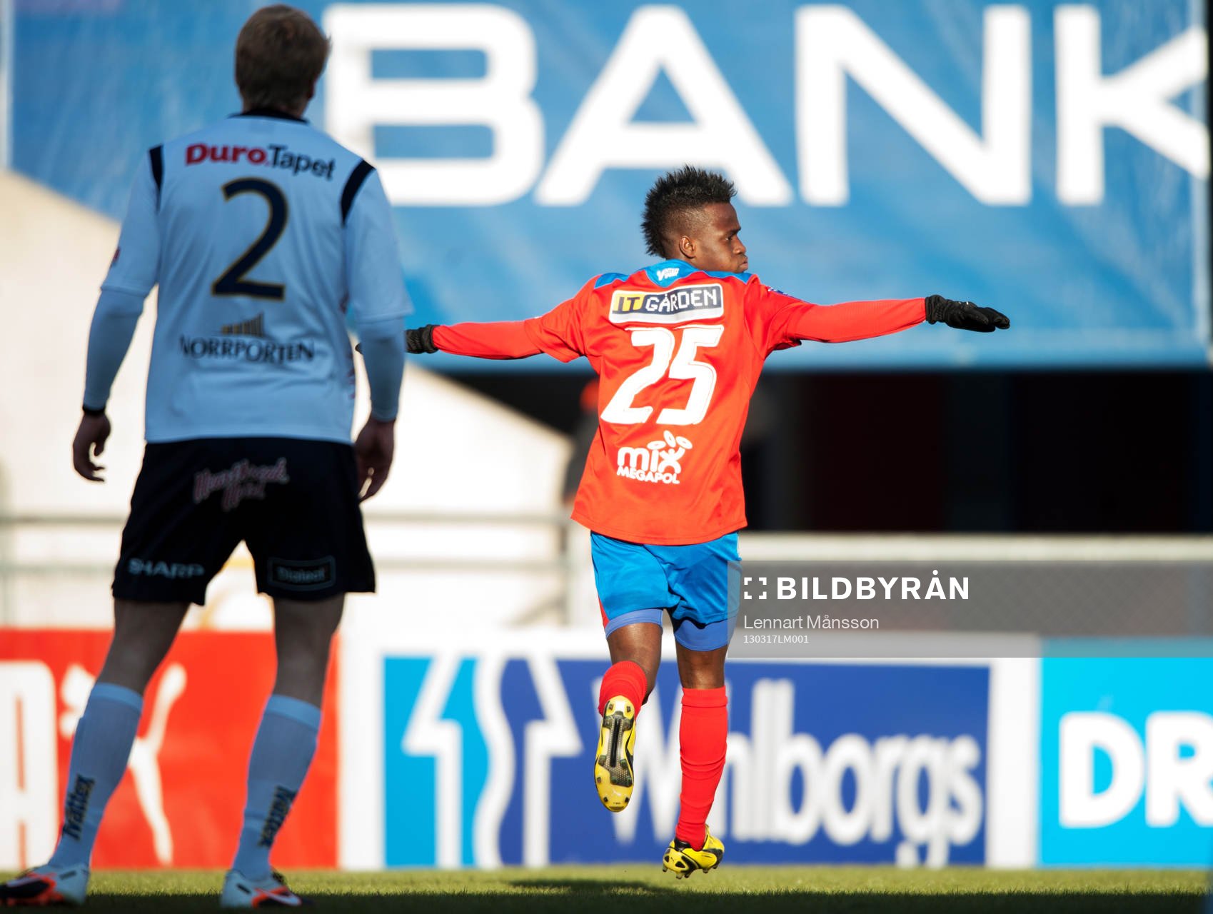 1-0 David Accam, Helsingborg