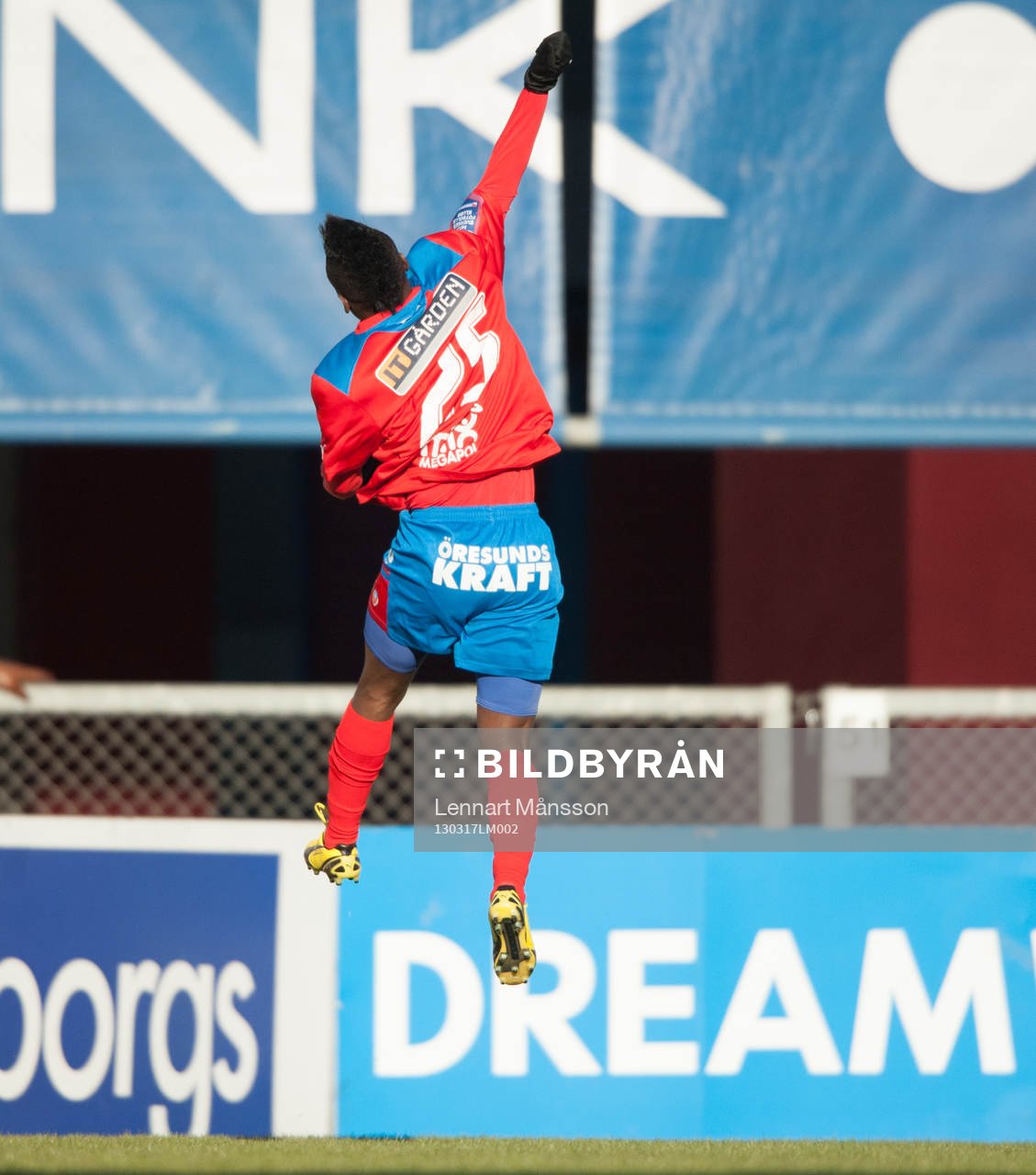 1-0 David Accam, Helsingborg