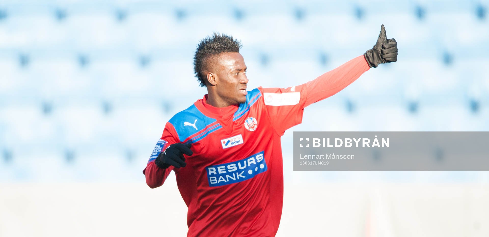 1-0 David Accam, Helsingborg