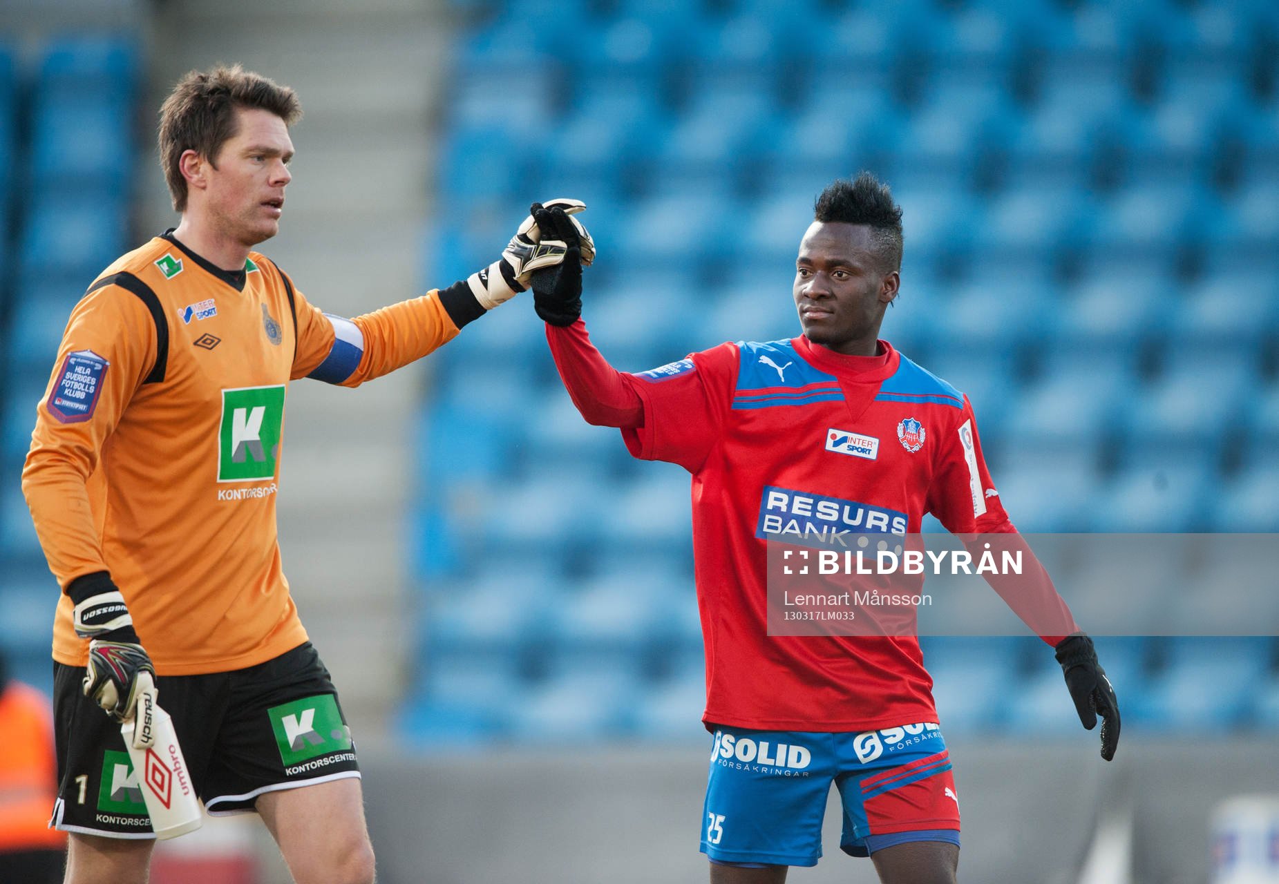 David Accam, Helsingborg gjorde 2 mål på Mattias