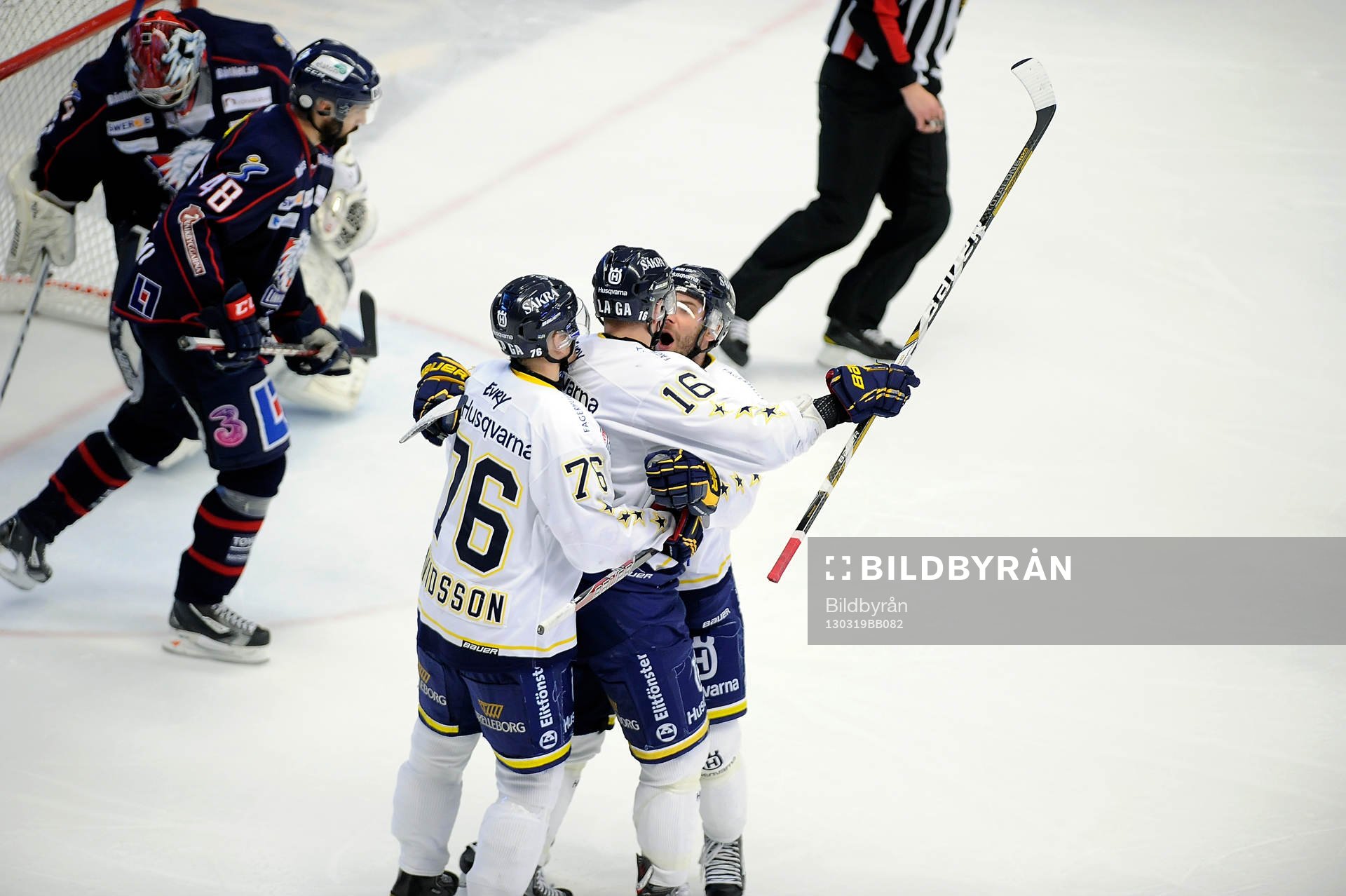 Jubel  1-3 målet av HV71 nr 79 Johan Lindström