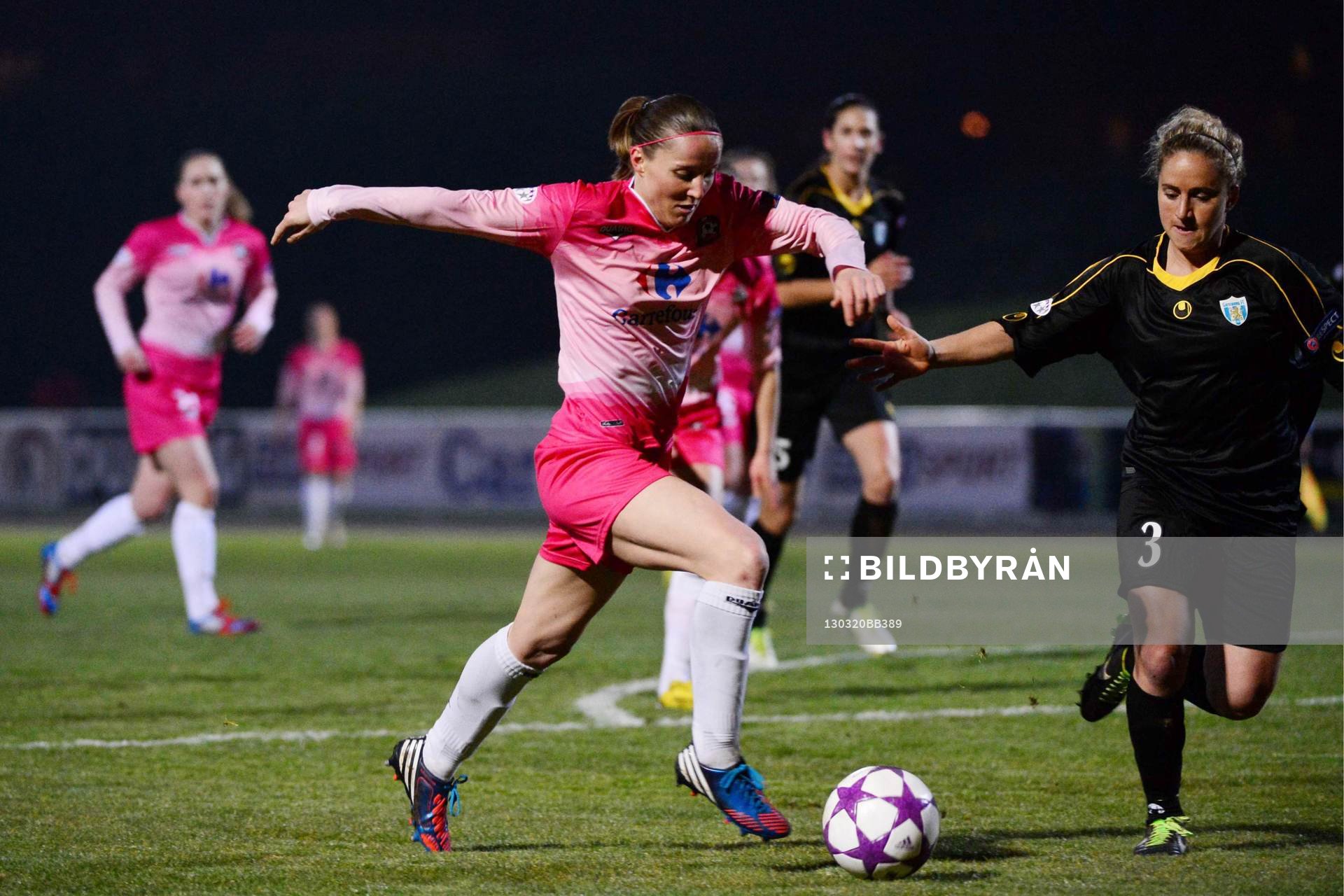  Fotboll, Champions League, Dam, Juvisy - Göteborg: Amelie COQUET - 20.03.2013 - Juvisy / Goteborg - 1/4Finale aller - Ligue des Champions 