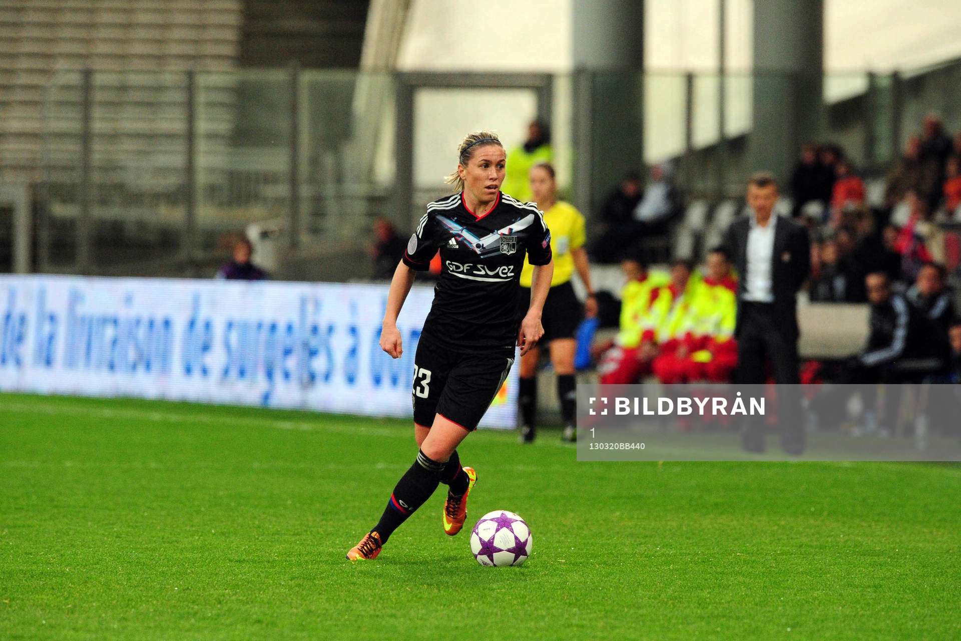  Fotboll, Champions League, Lyon - LDB Malmö: Camille ABILY - 20.03.2013 - Lyon / Malmoe - 1/4Finale aller - Champions League 