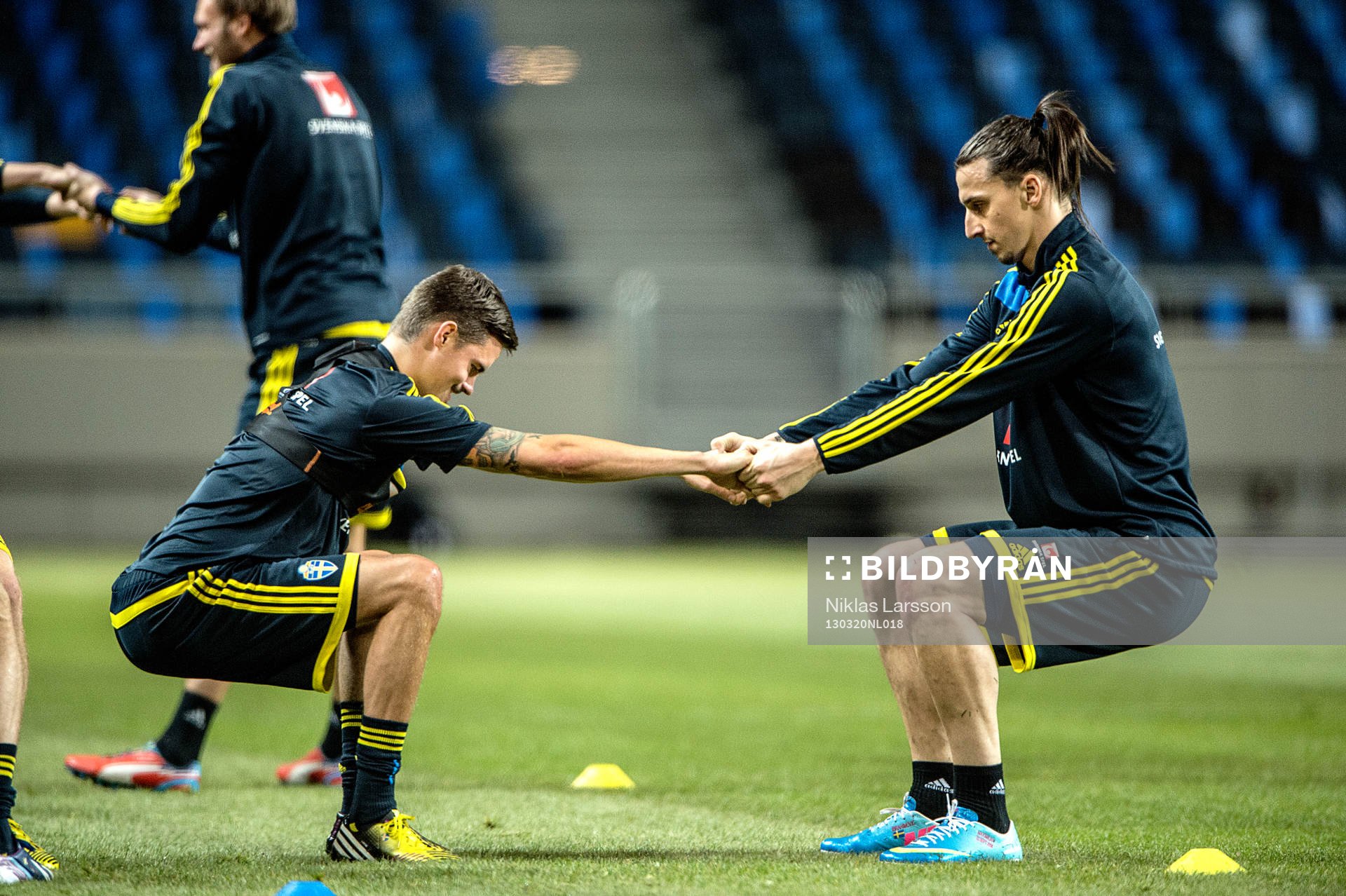 Zlatan Ibrahimovic och Mikael Lustig, Sverige
