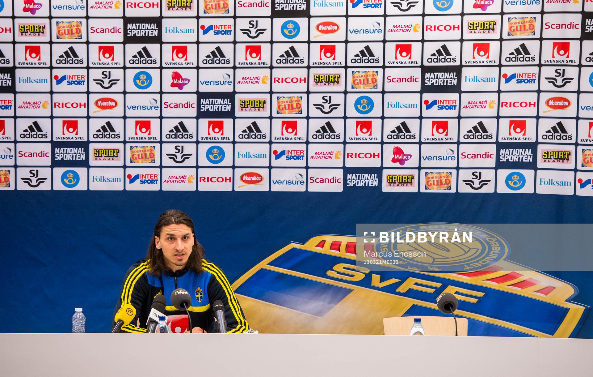 Presskonferens med Zlatan Ibrahimovic
