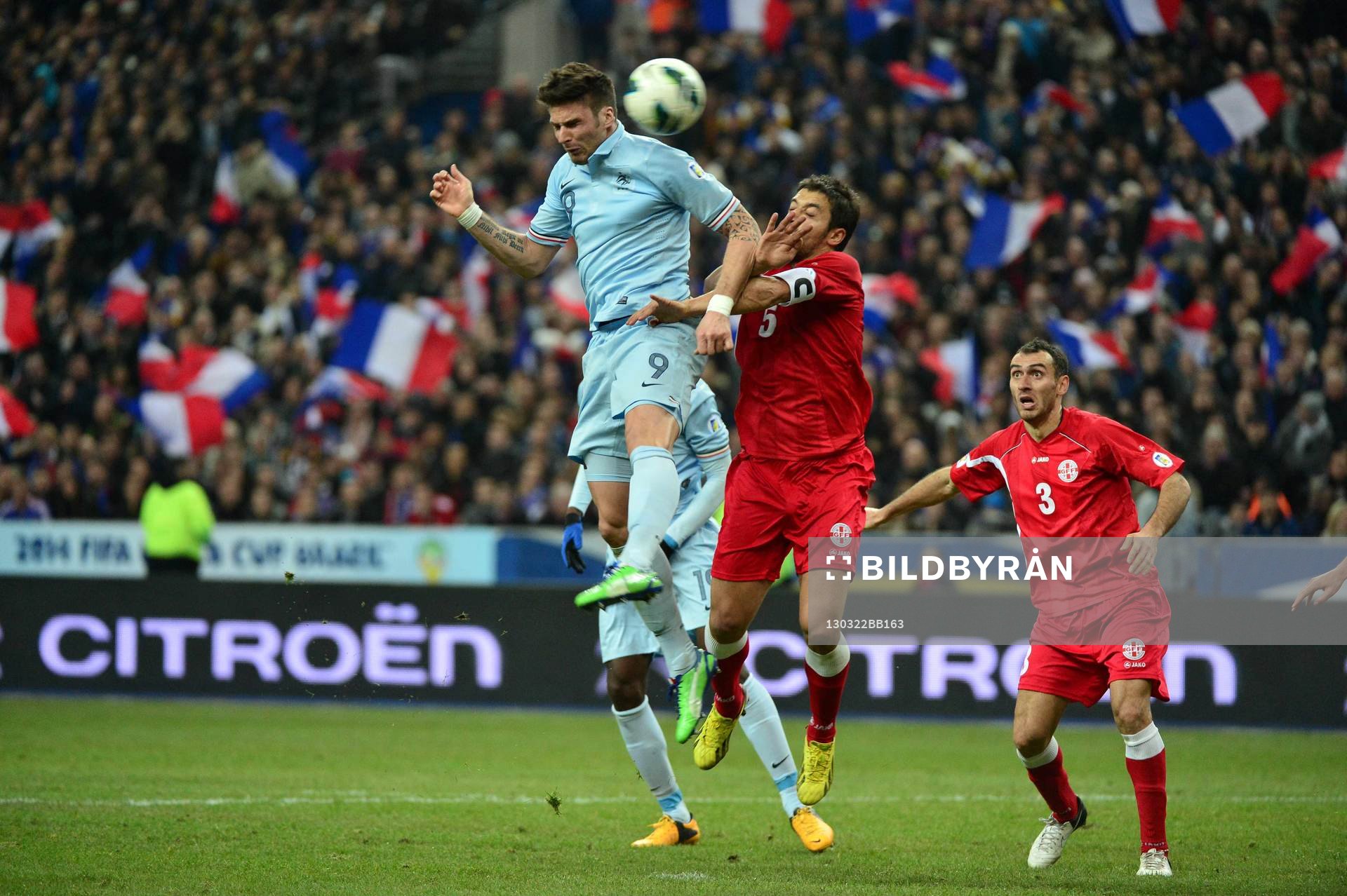Goal Olivier GIROUD - 22.03.2013 - France / Georgie -