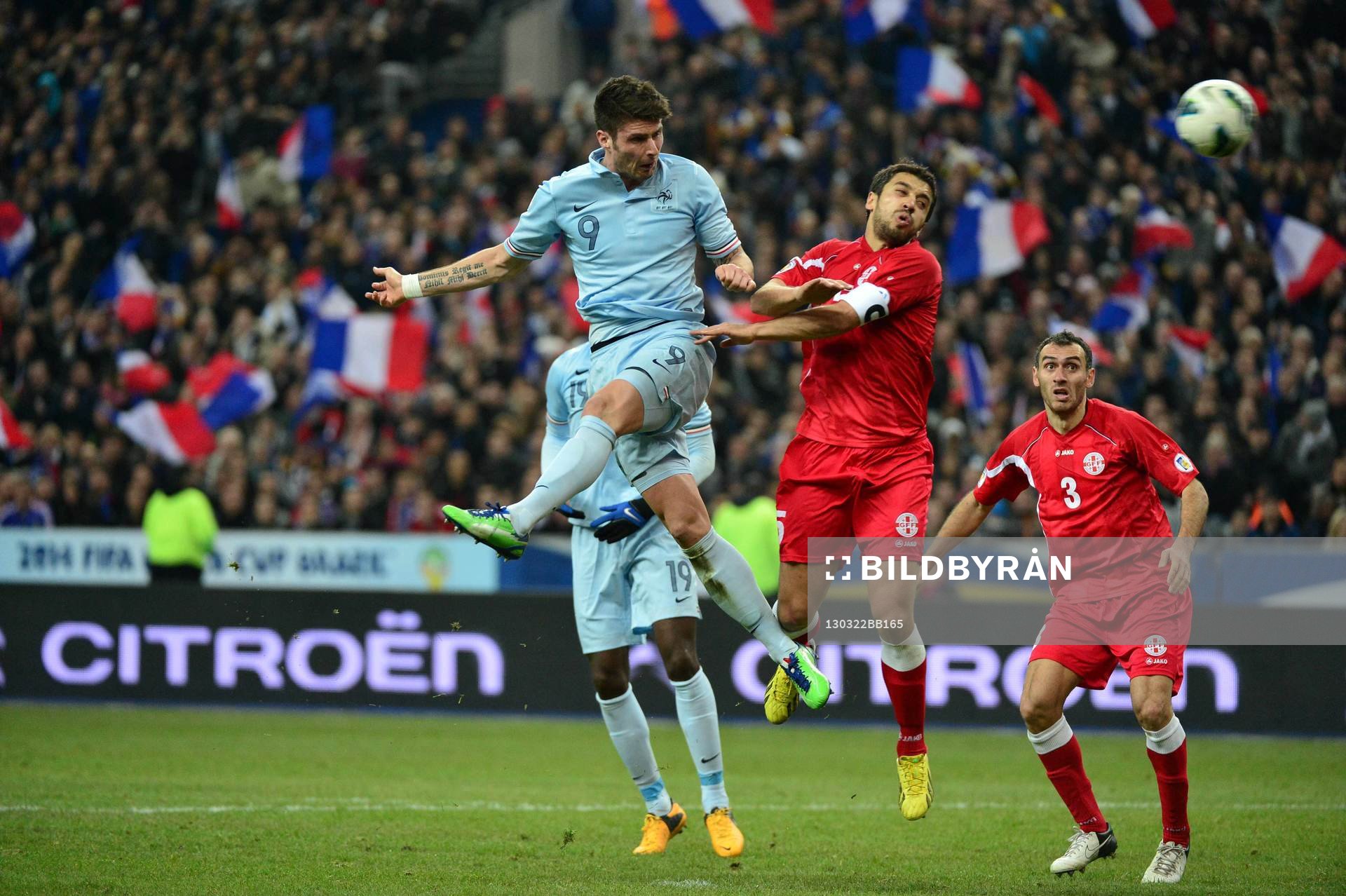 Goal Olivier GIROUD - 22.03.2013 - France / Georgie -