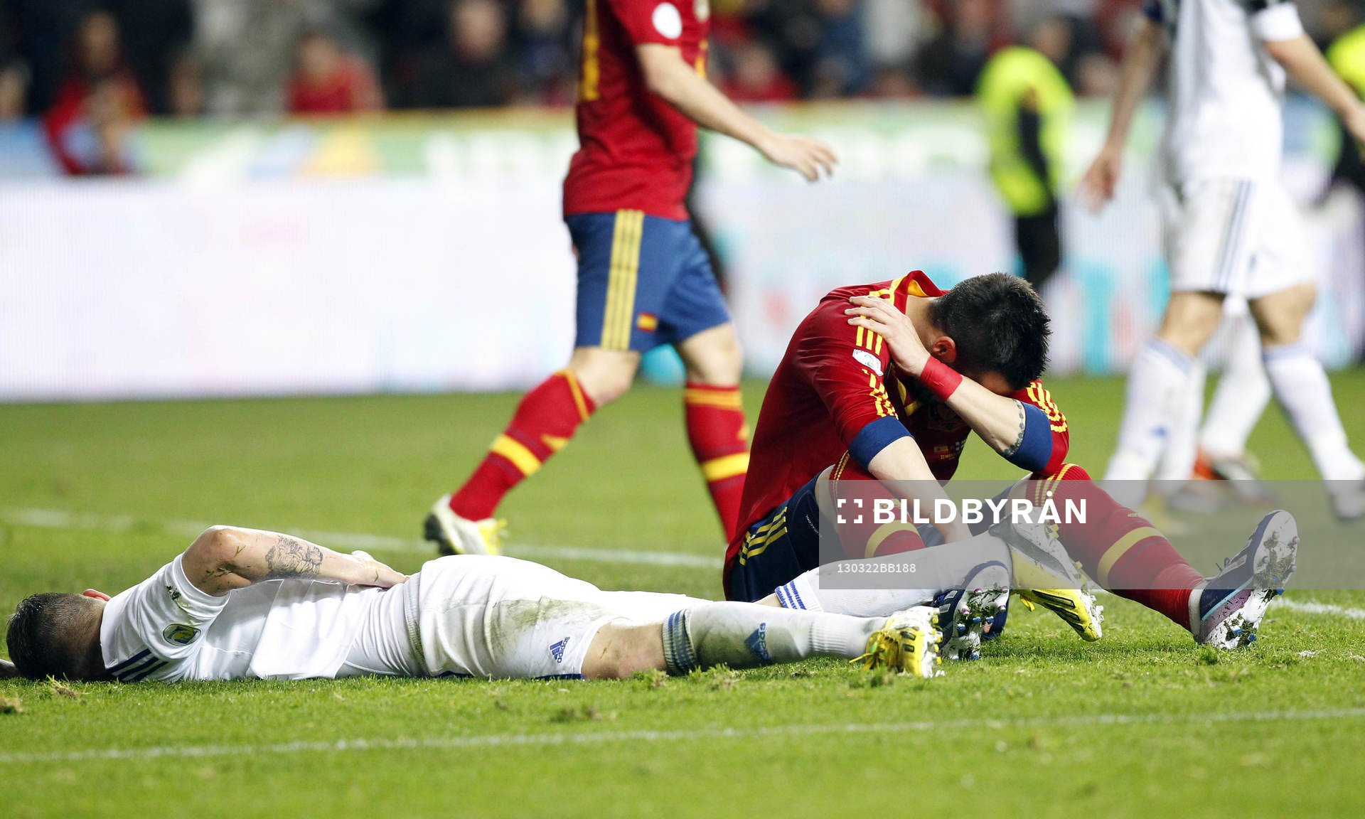 Deception David Villa - 22.03.2013 - Espagne / Finlande -