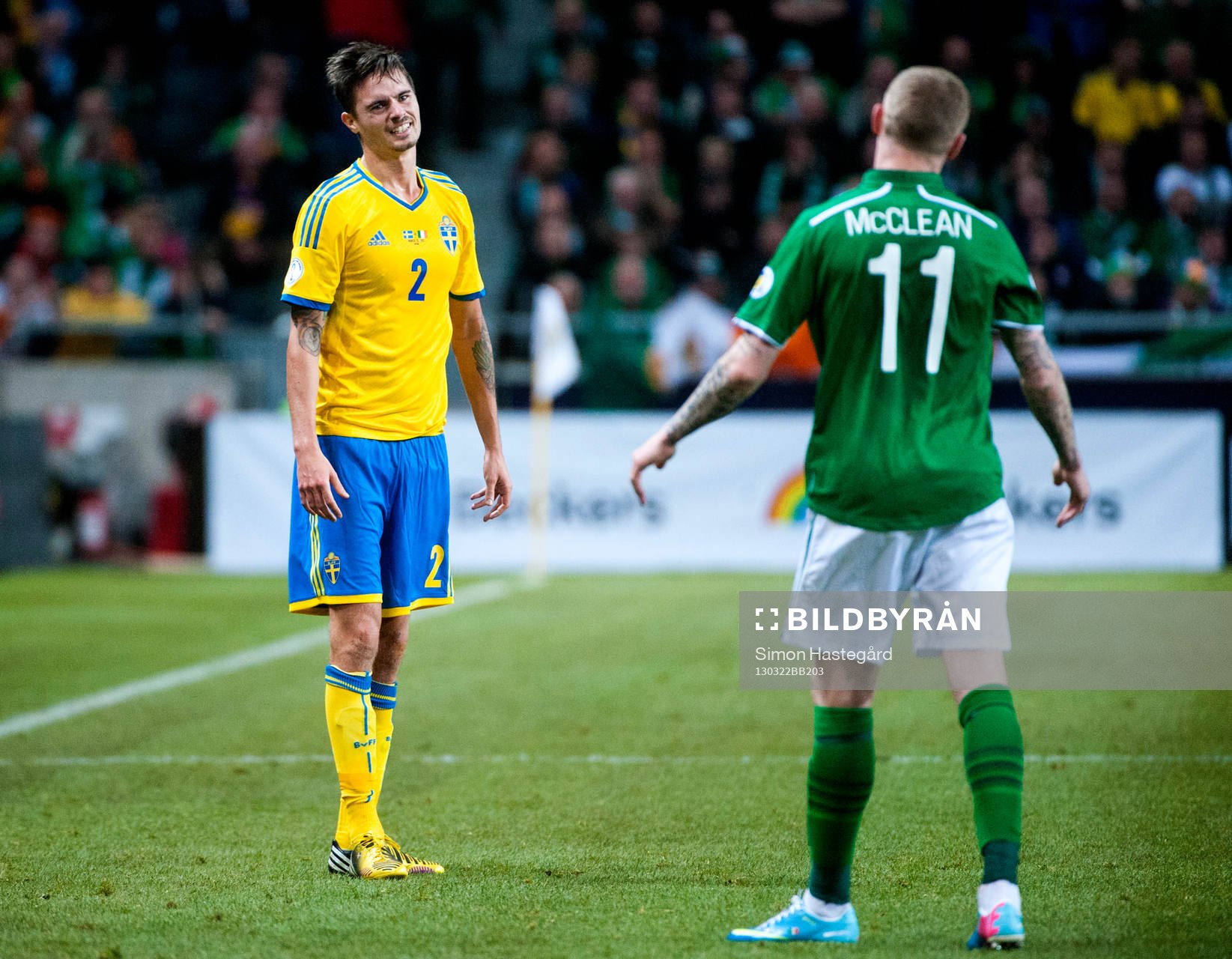 Mikael Lustig, Sverige och James McClean, James McClean,