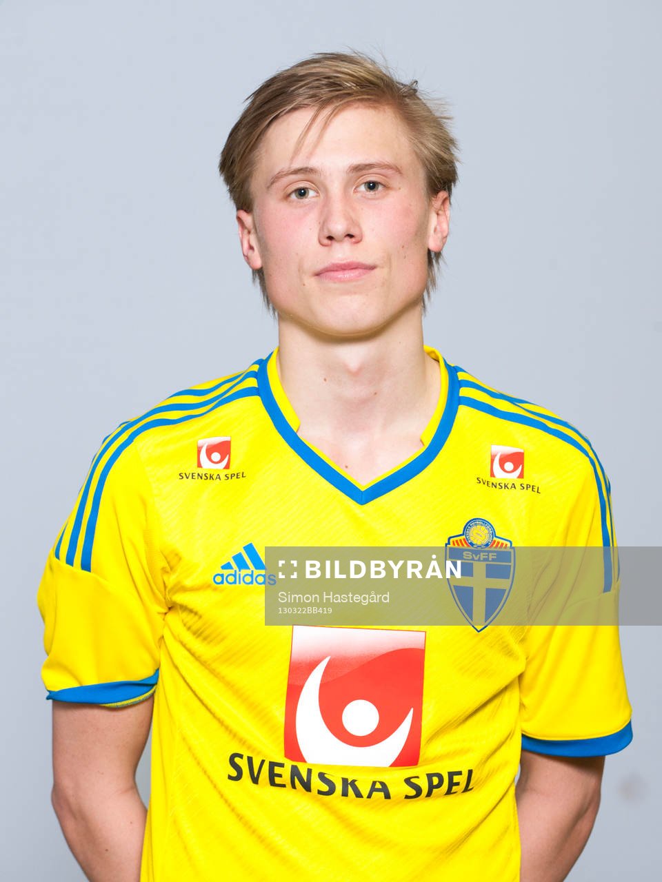 Fotboll, Sverige, porträtt, P18/95: Mathias Benker.