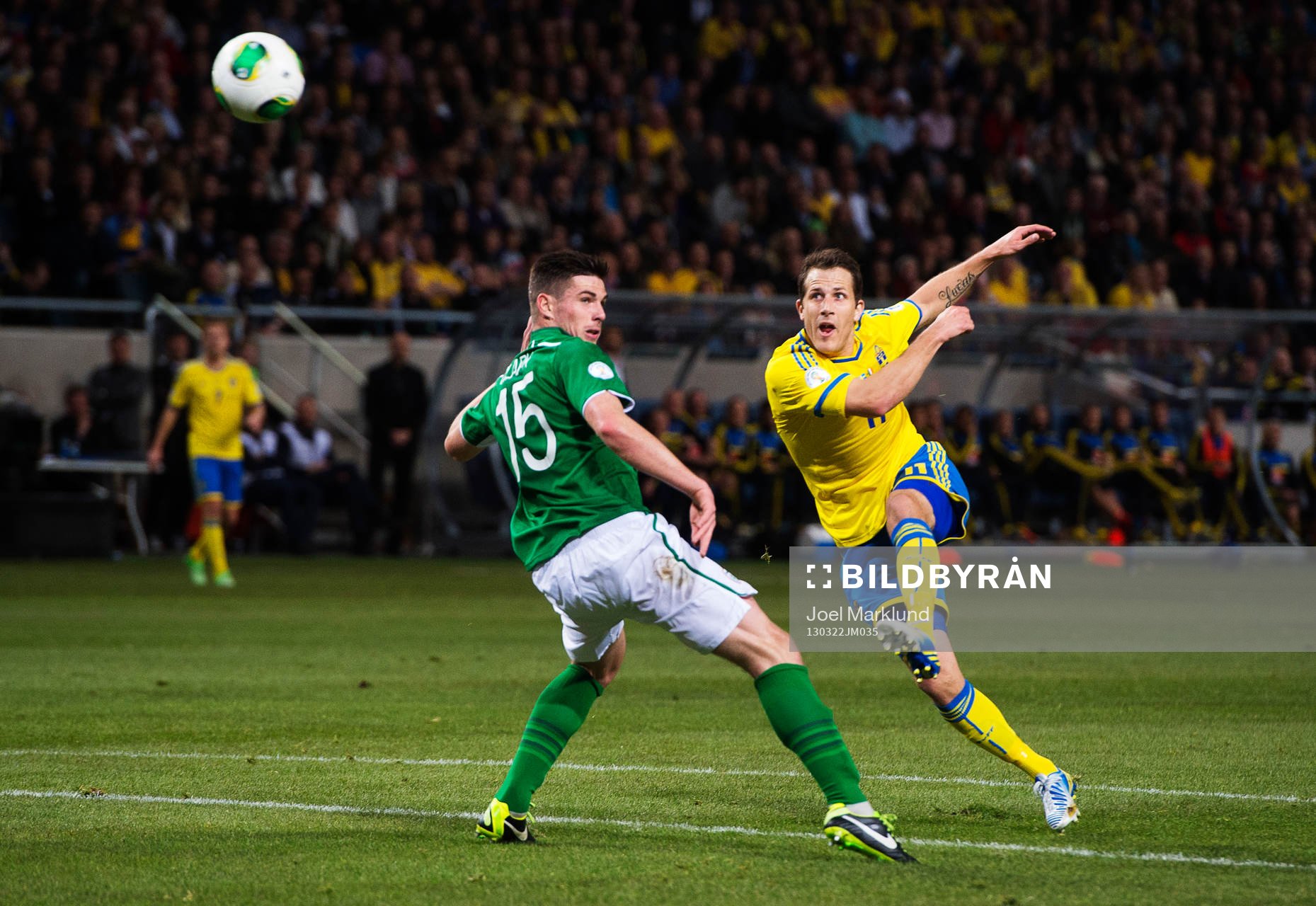 Tobias Hysén, Sverige, skjuter