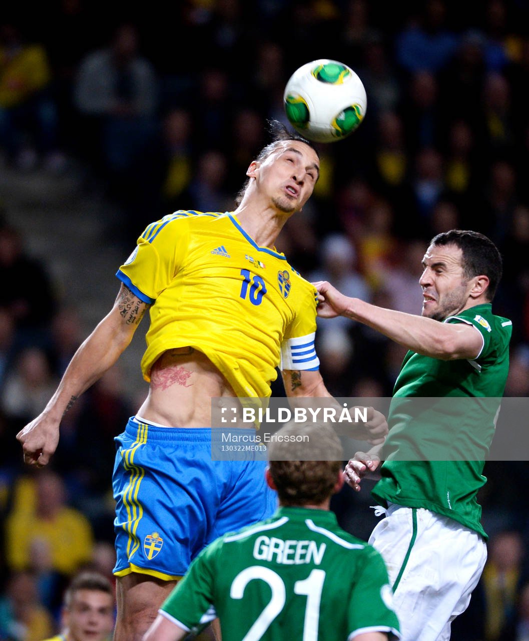 Zlatan Ibrahimović, Sverige i nickduell med John O'Shea,