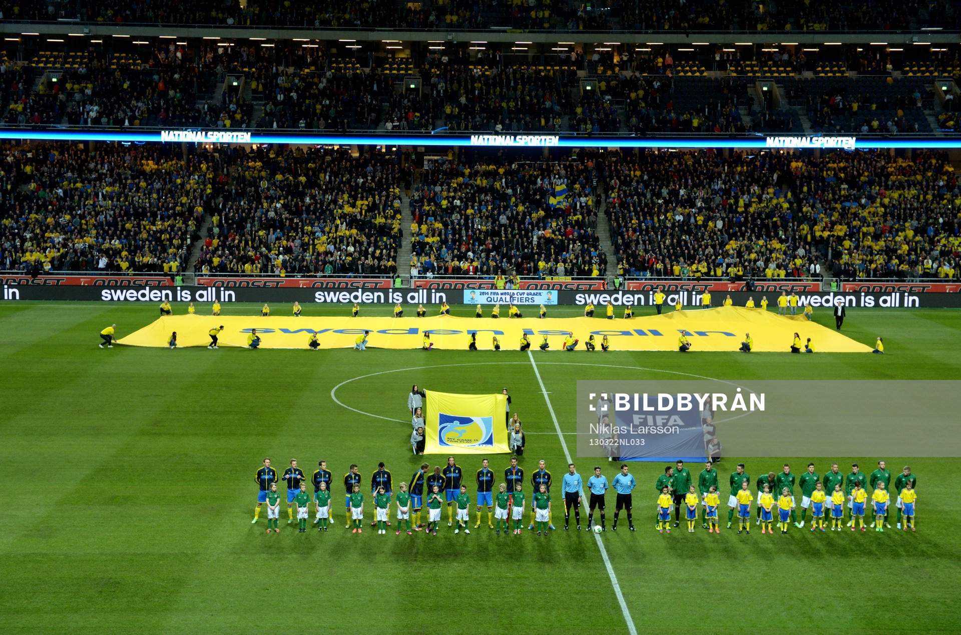 Fotboll, VM-kval, Sverige - Irland