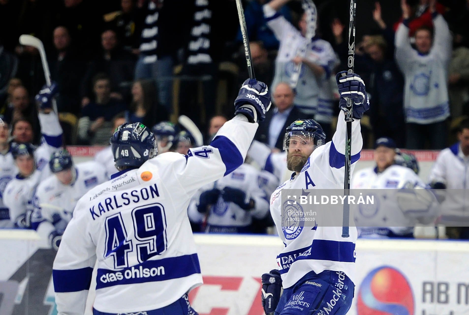 1-1 målet av Leksands nr 7 Johan Svedberg