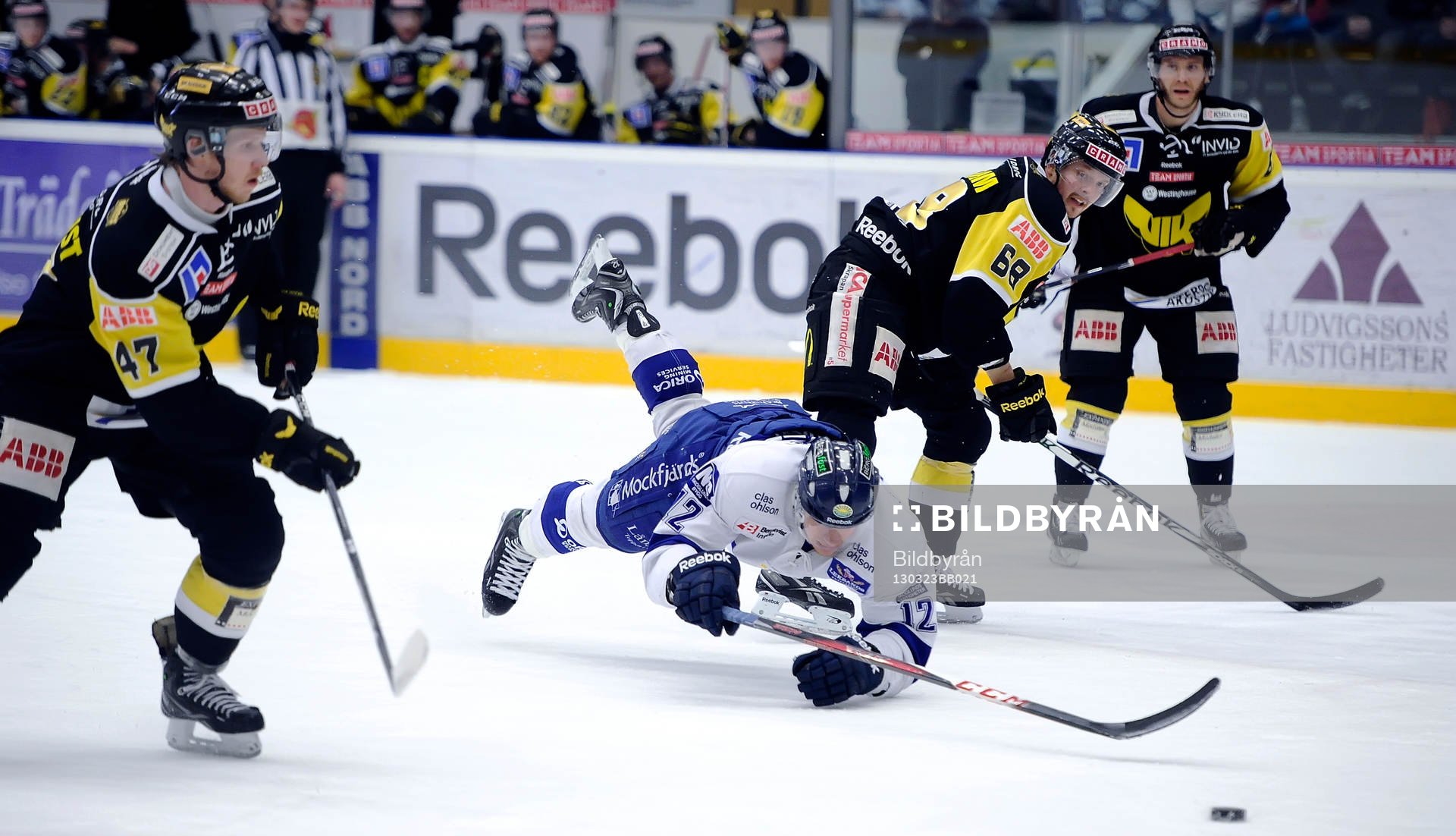 Leksands nr 12	 Michael Raffl och Västerås nr 47 Kenneth