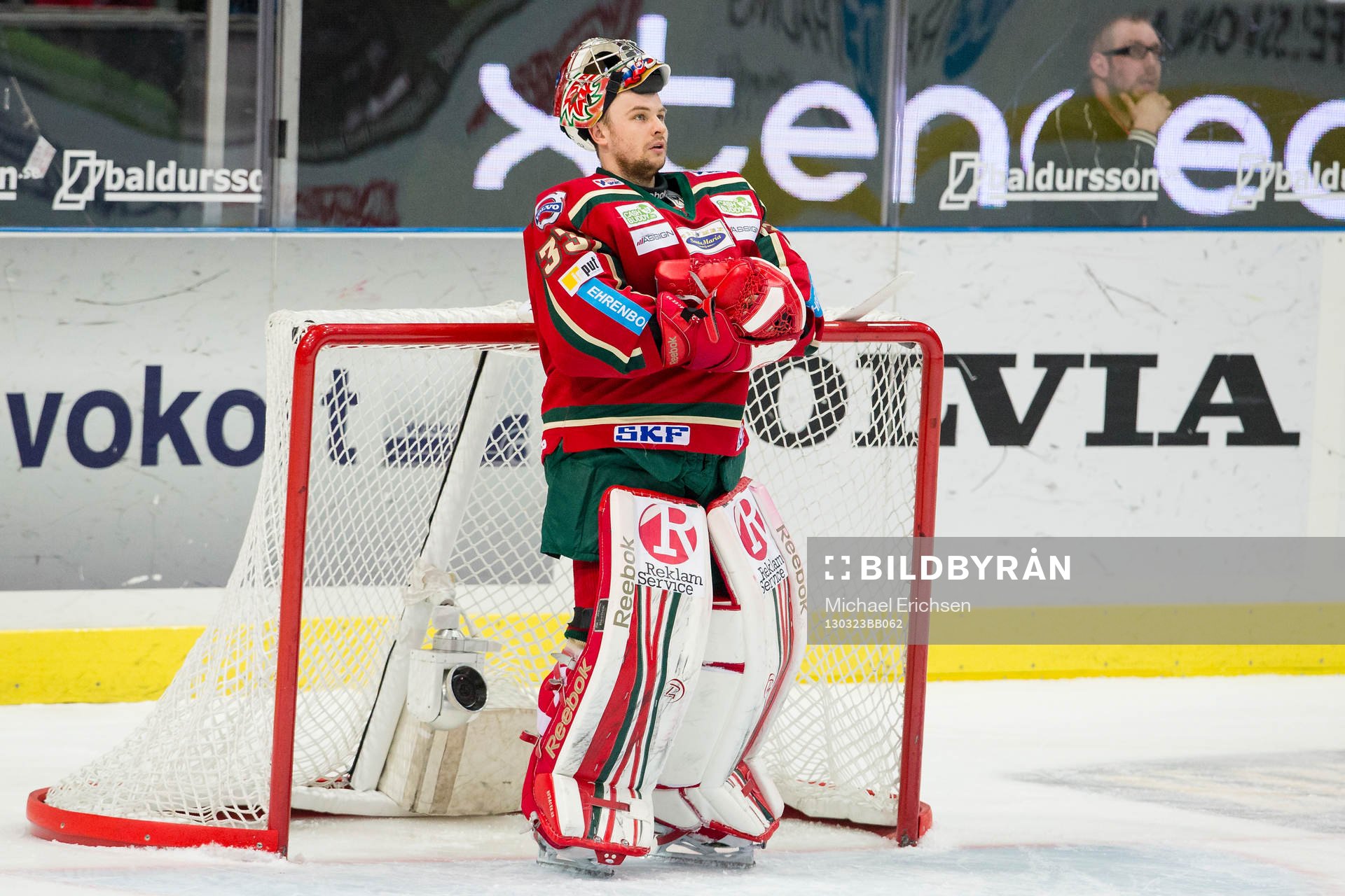 Julius Hudacek, målvakt Frölunda deppig