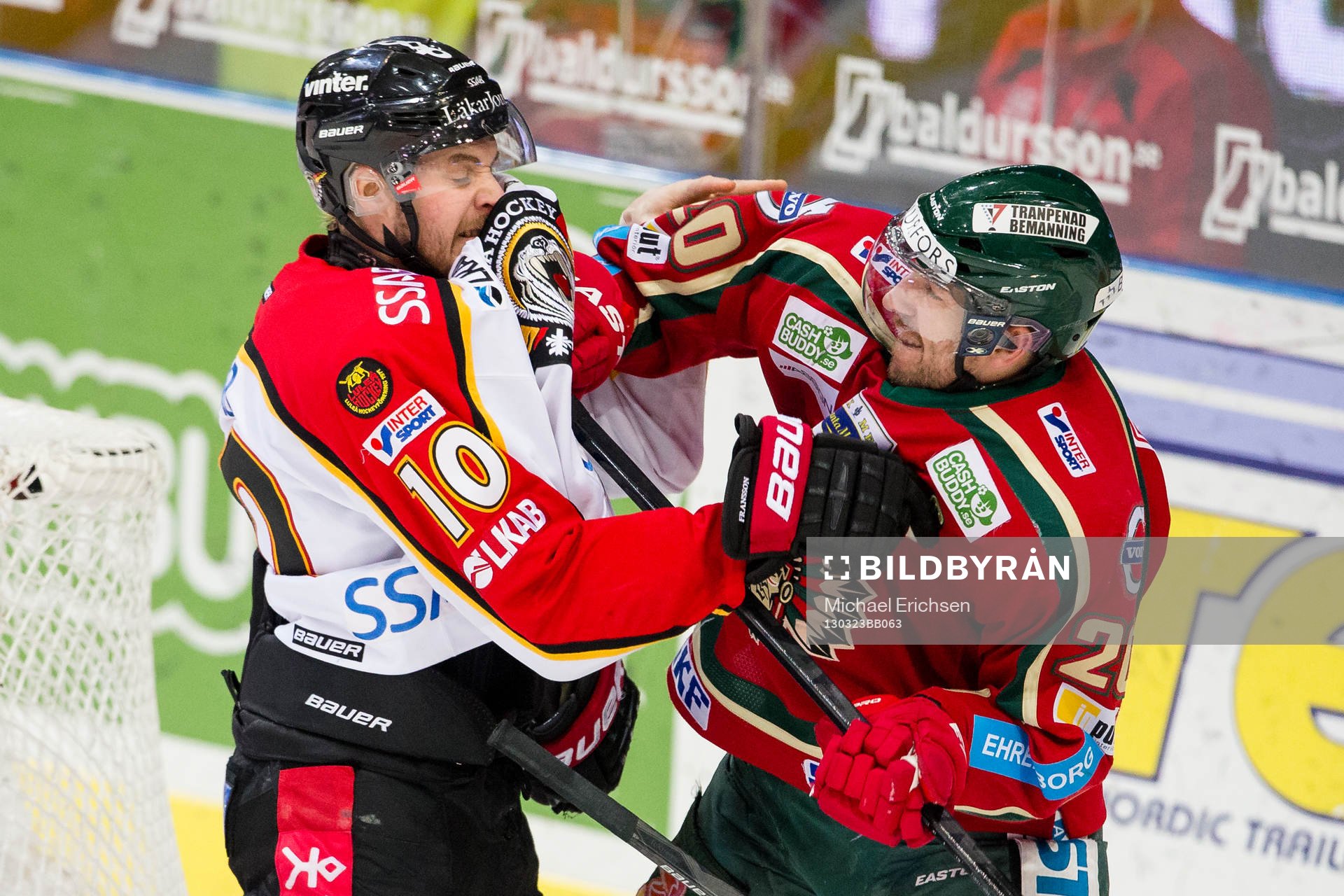 Johan Fransson, Luleå och Joel Lundqvist, Frölunda ryker