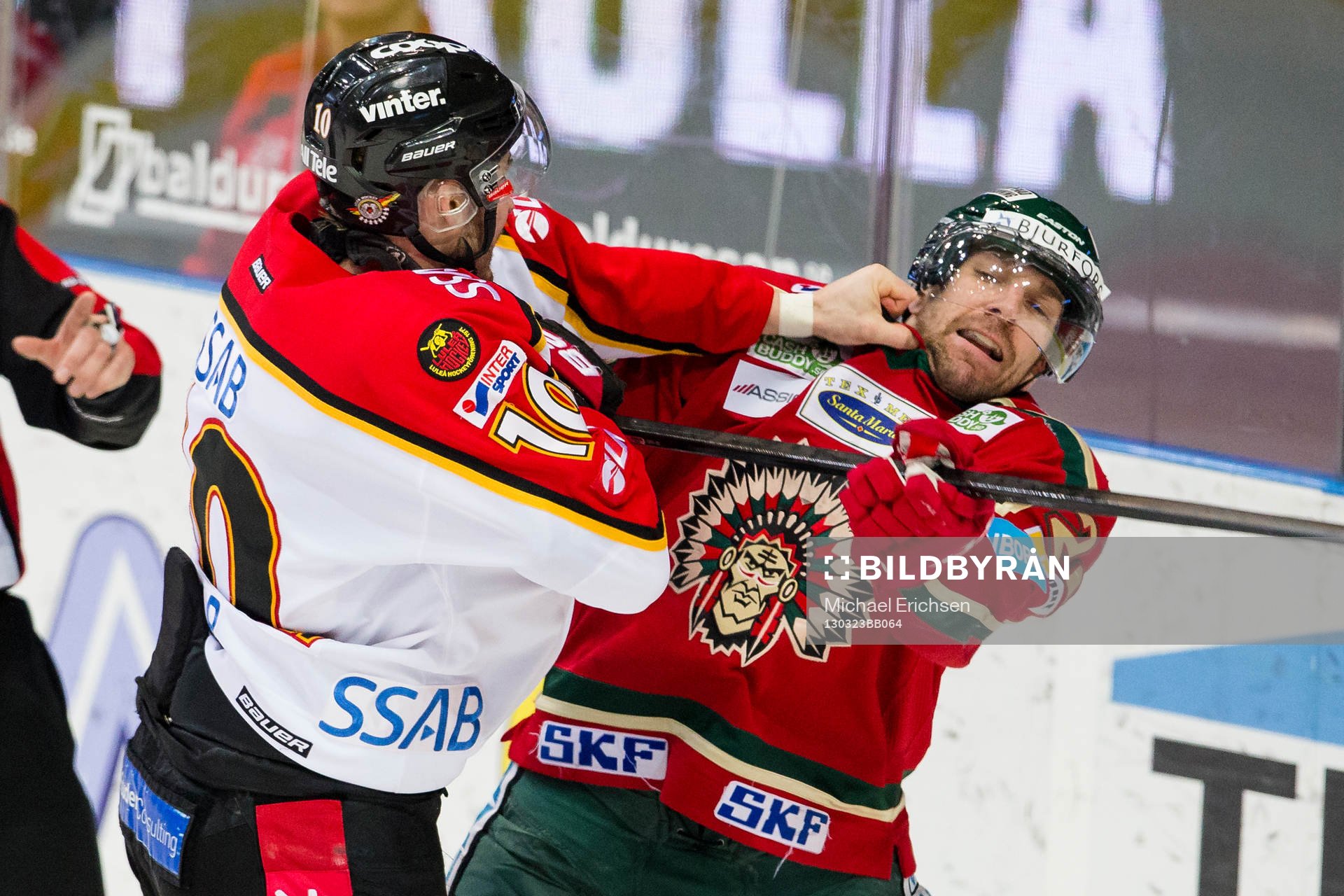 Johan Fransson, Luleå och Joel Lundqvist, Frölunda ryker