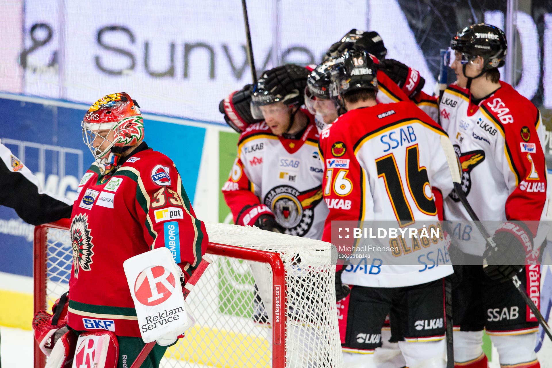 Julius Hudacek, målvakt Frölunda deppig