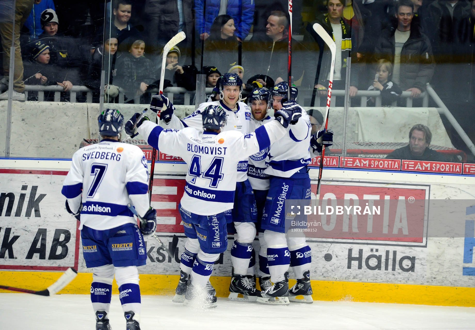 Jubel  1-2 målet av Leksands nr 32 Jens Bergenström