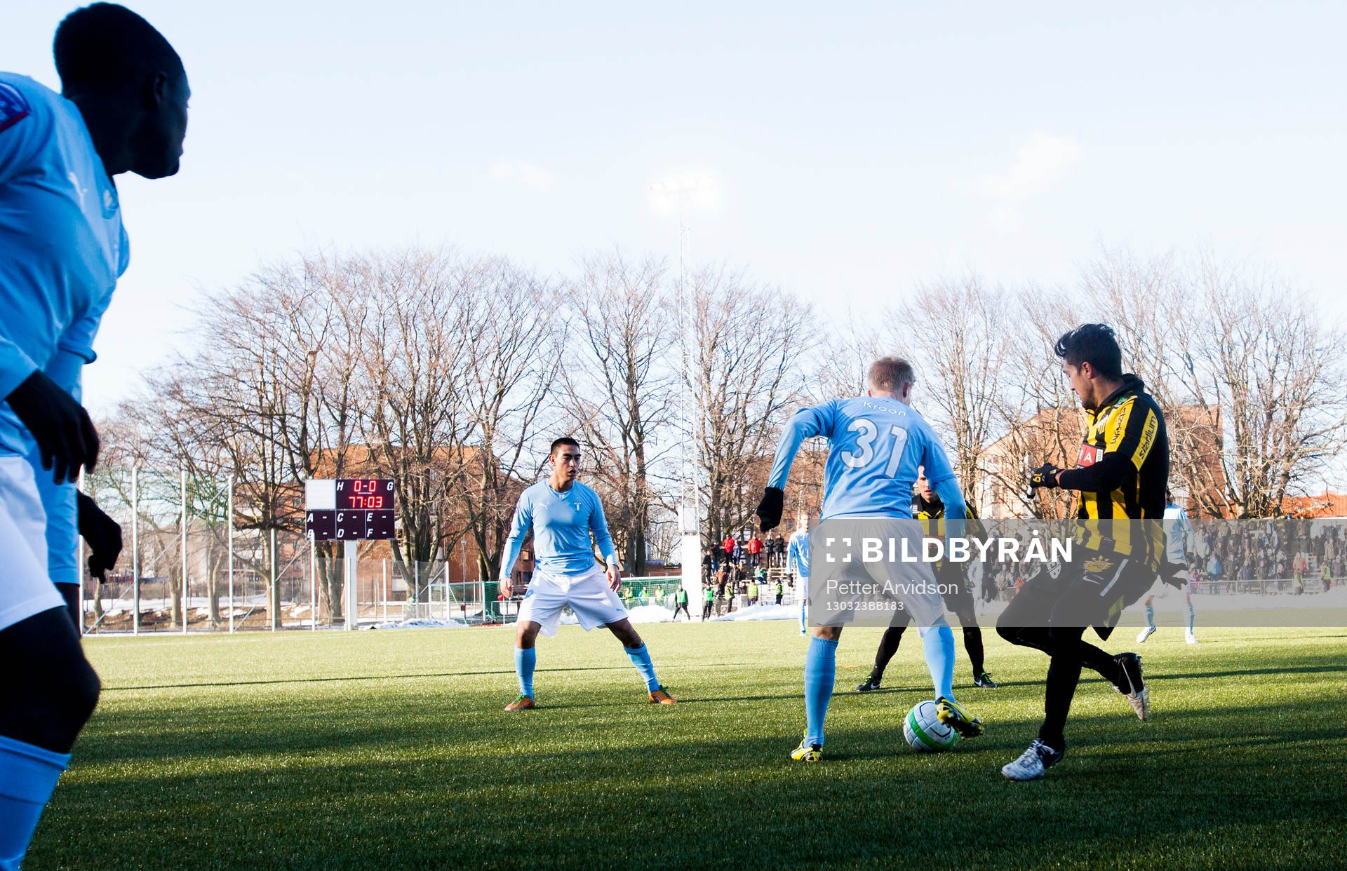 Matchen spelades på Limhamns IP, Simon Kroon, Malmö FF,